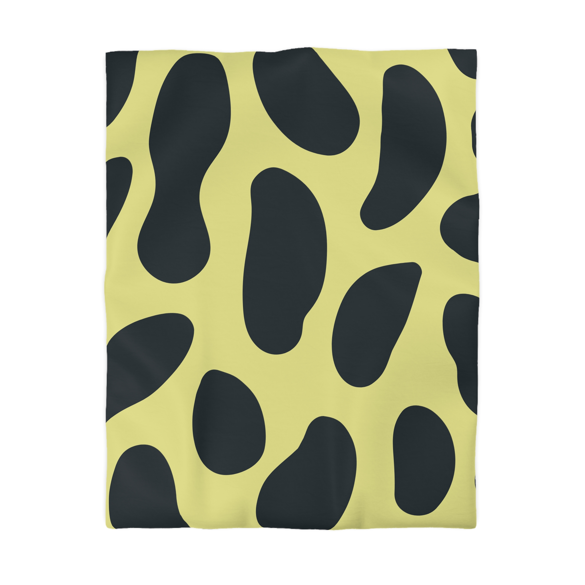 Black and Yellow Abstract Pattern Microfiber Duvet Cover - Image 10