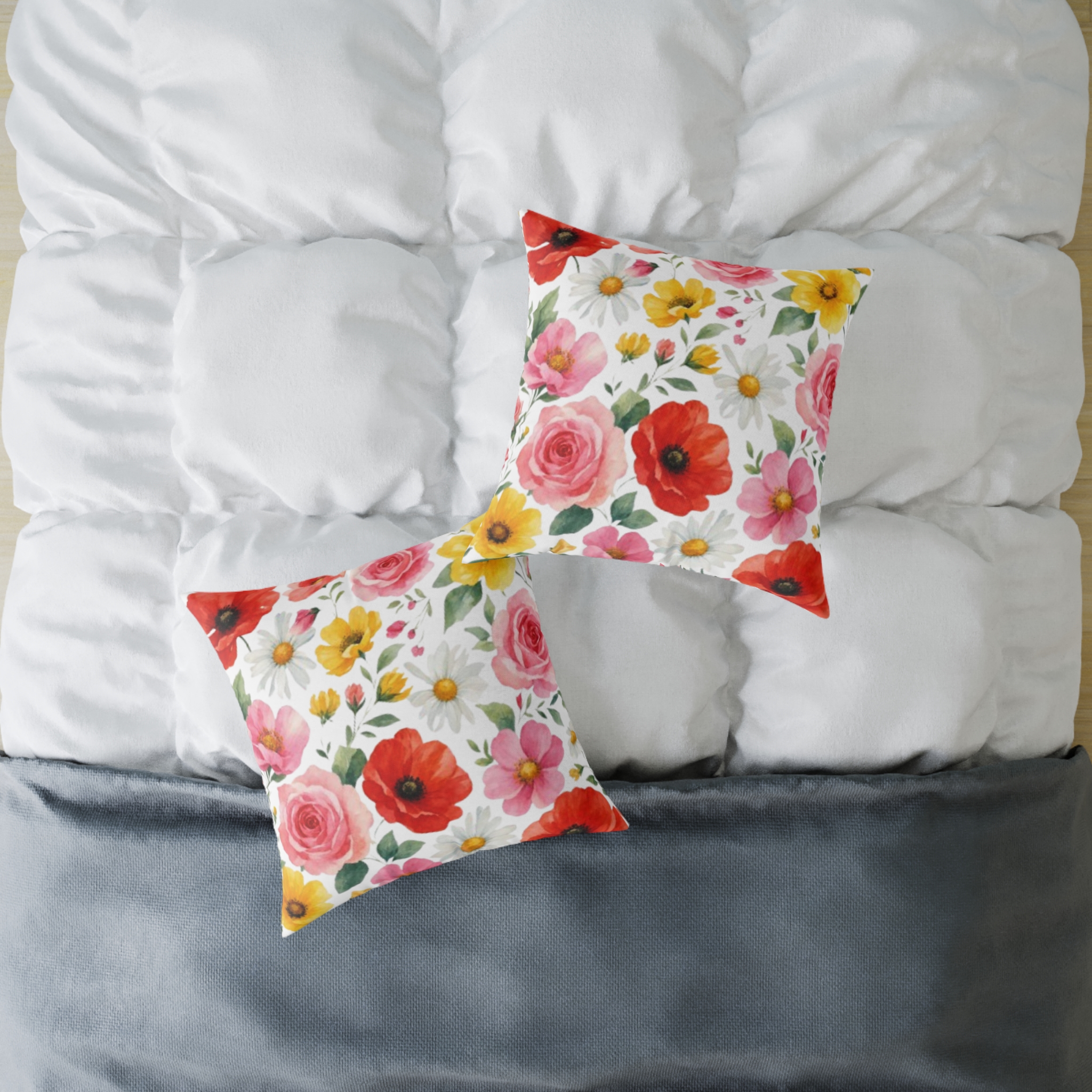 Floral Garden Square Pillow - Image 16