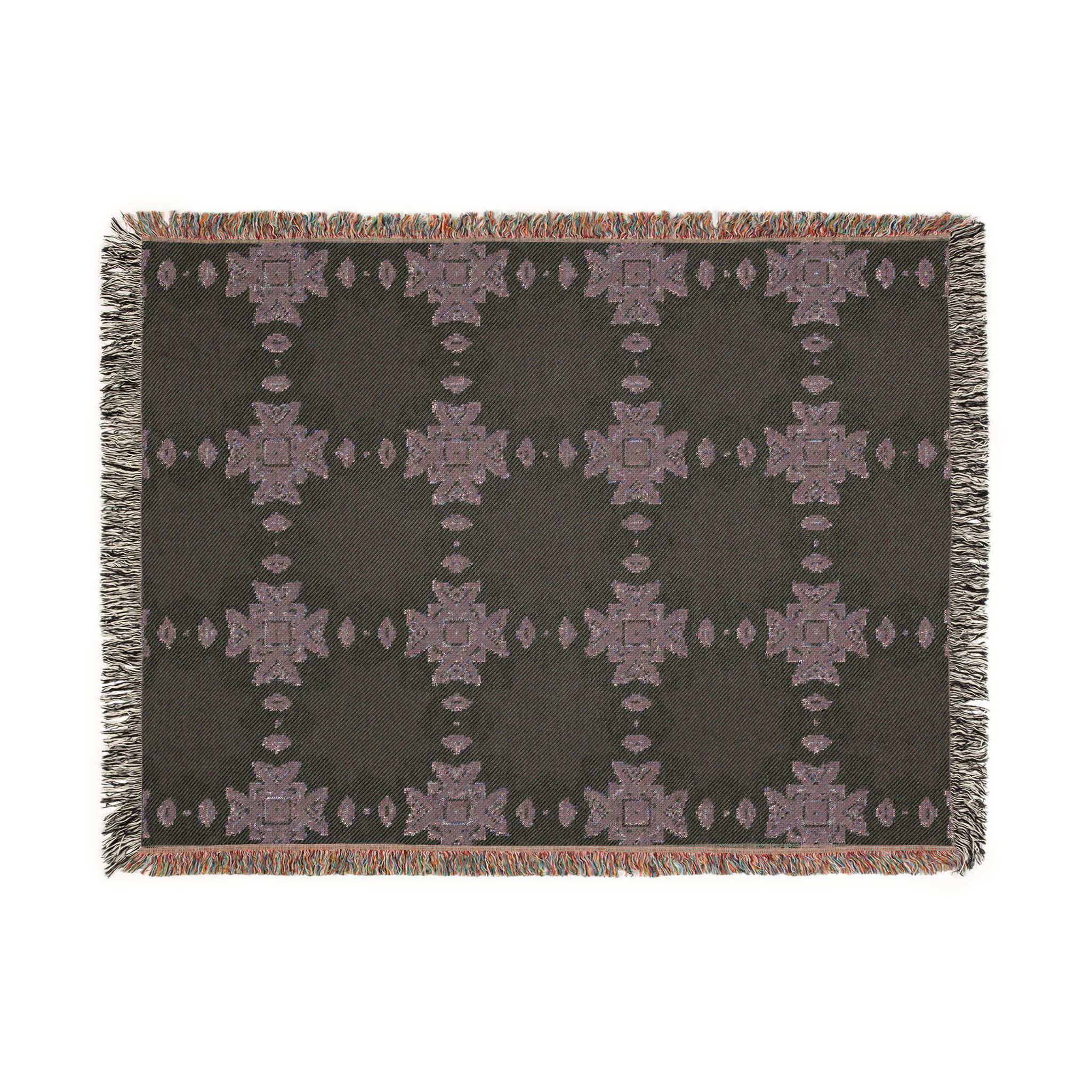 Mustard & Sage Geometric Woven Blanket - Image 19