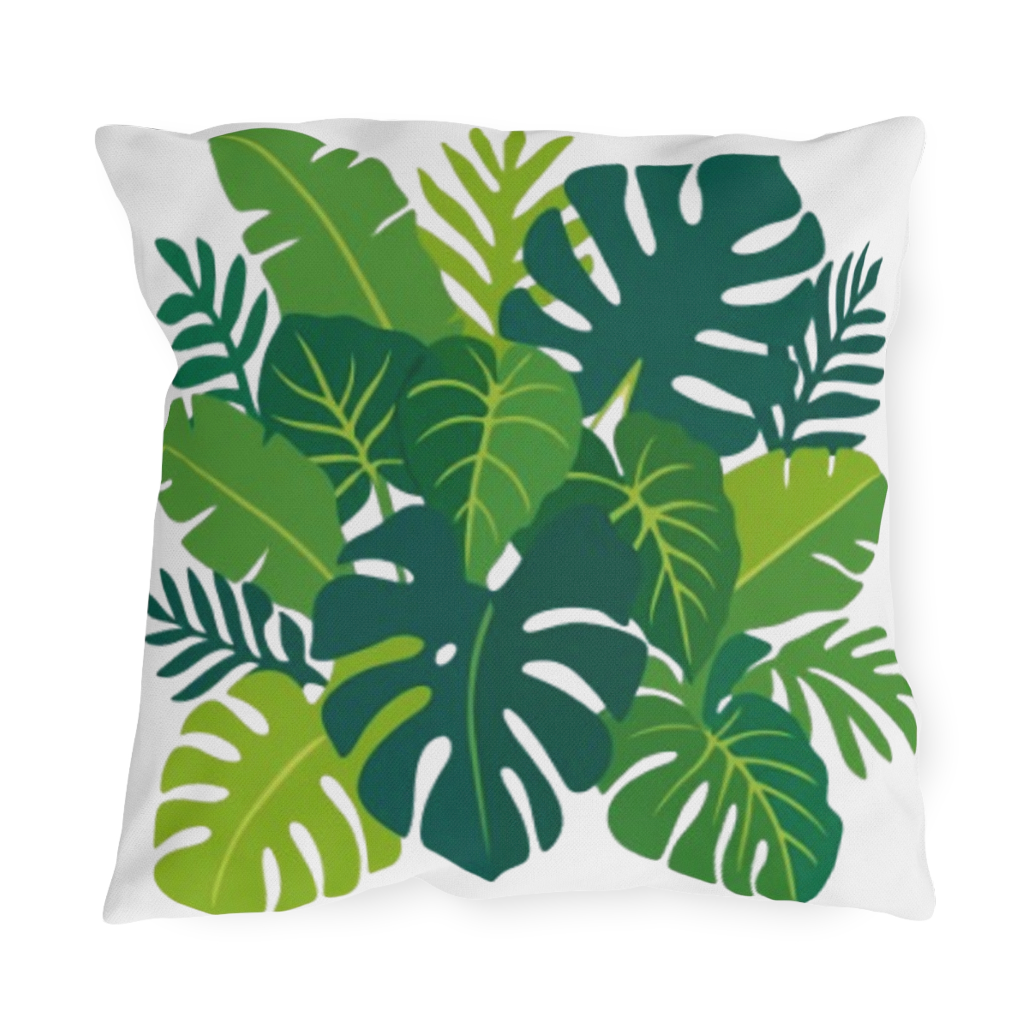 Tropical Monstera Leaf Outdoor Pillow - Image 9