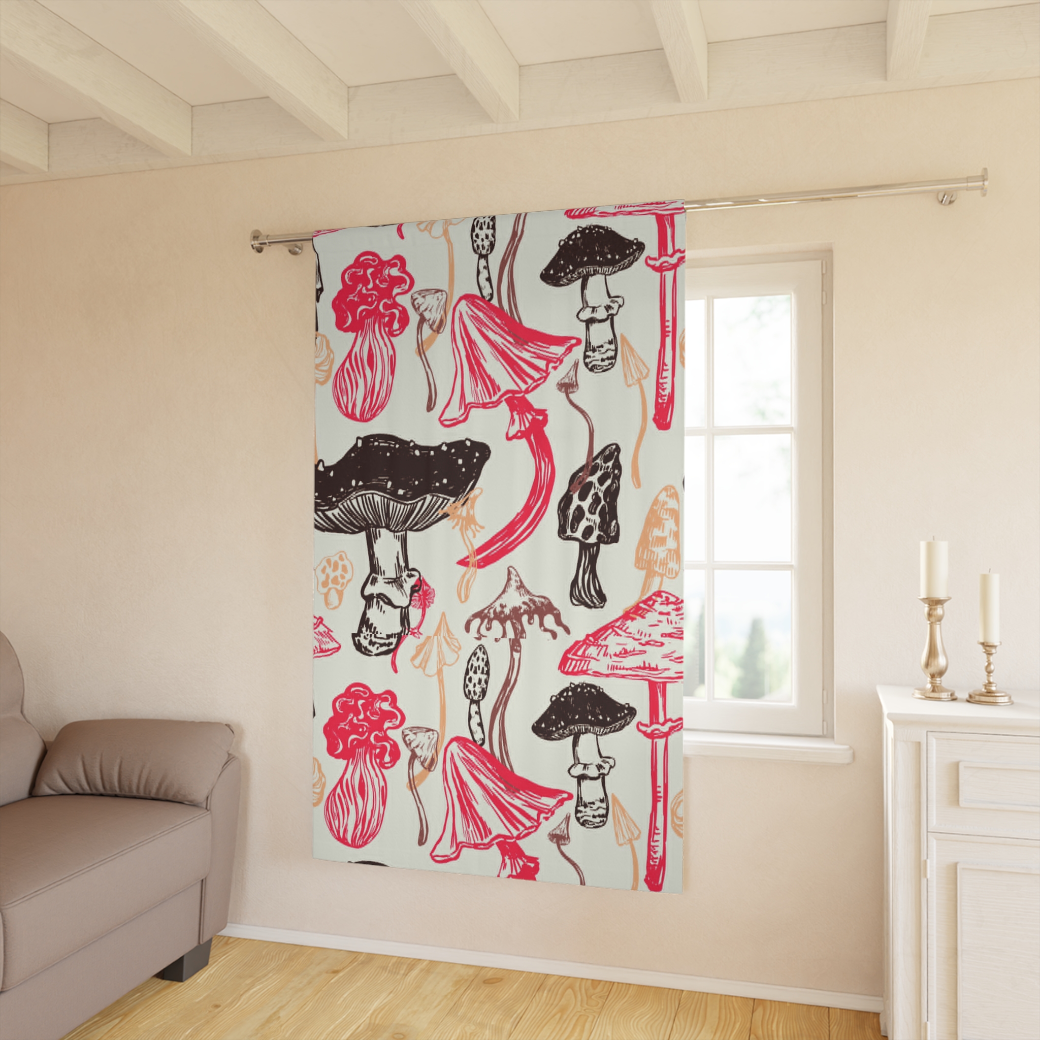 Mushroom Fairy Window Curtain - Image 3