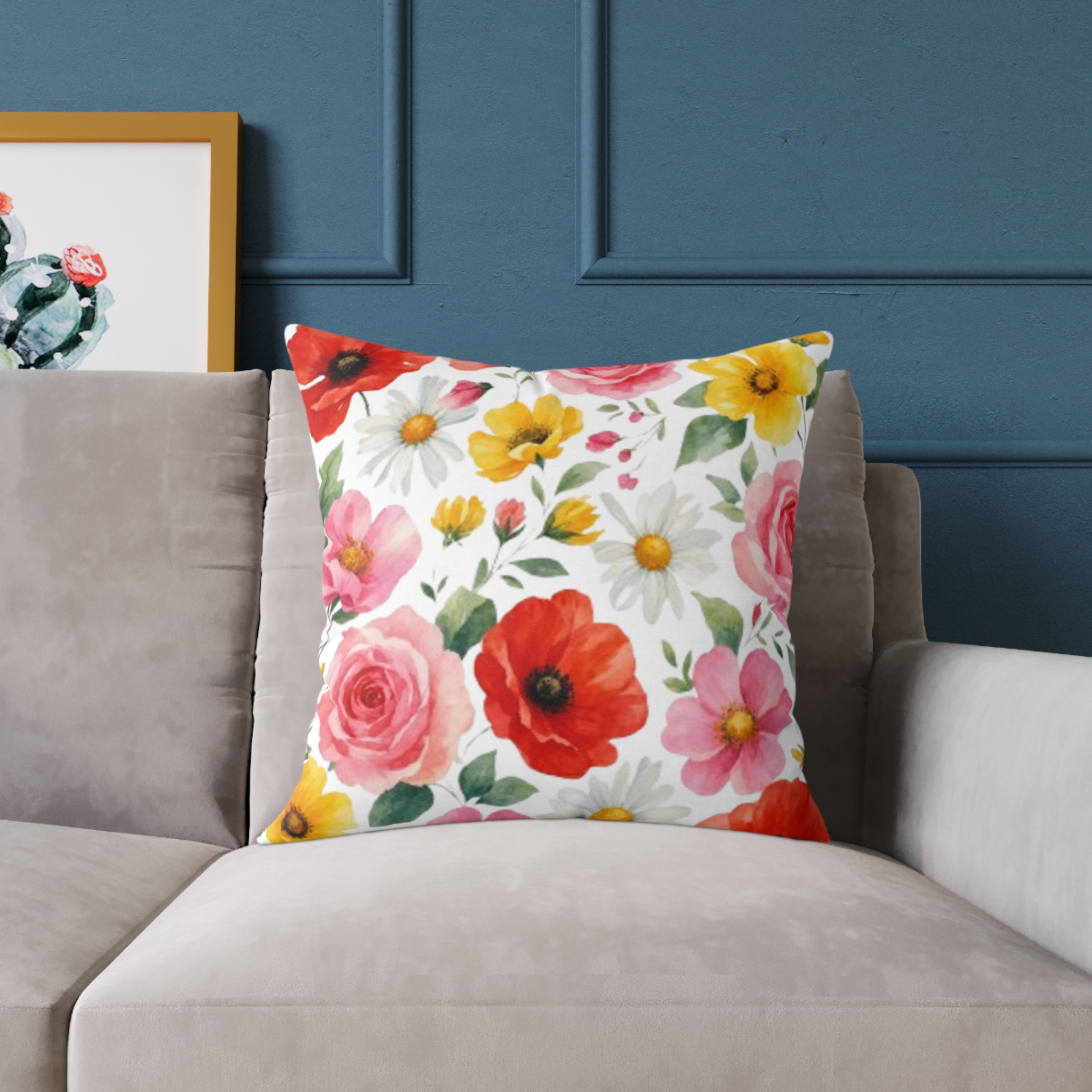 Floral Garden Square Pillow - Image 15