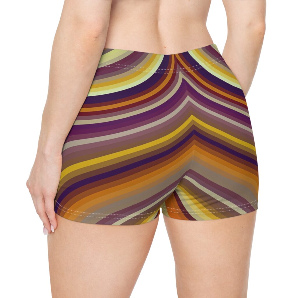 Zebra Fur Stripe Shorts | Women's Patterned Athletic Shorts