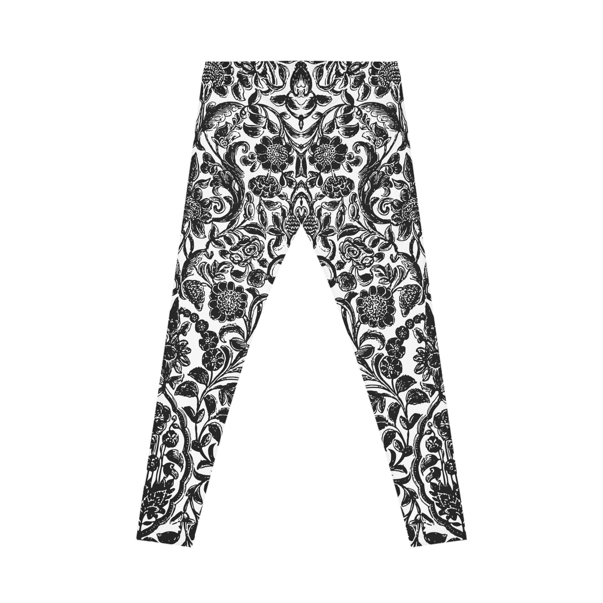 Floral Damask Leggings - Image 3