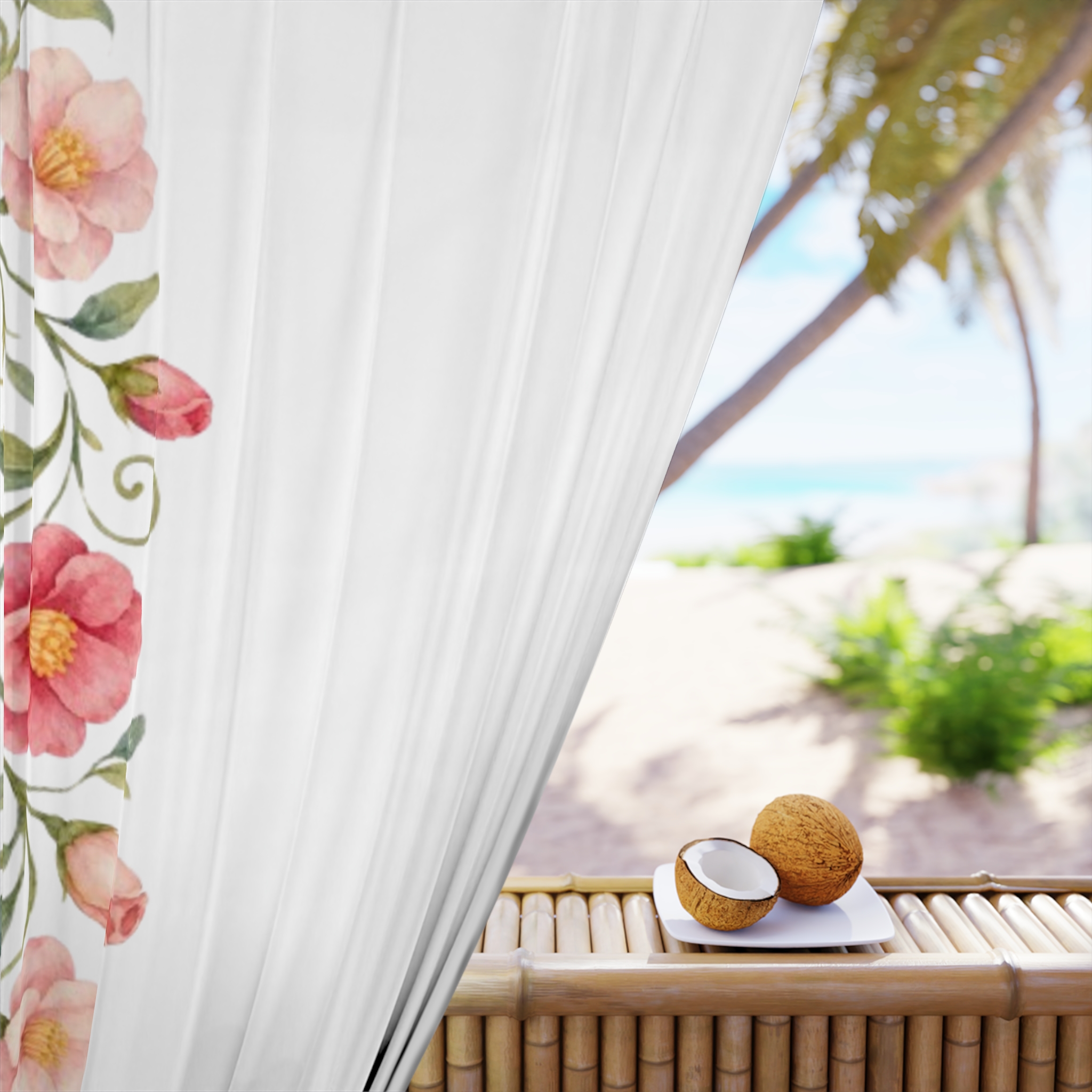Floral Window Curtain - Image 4