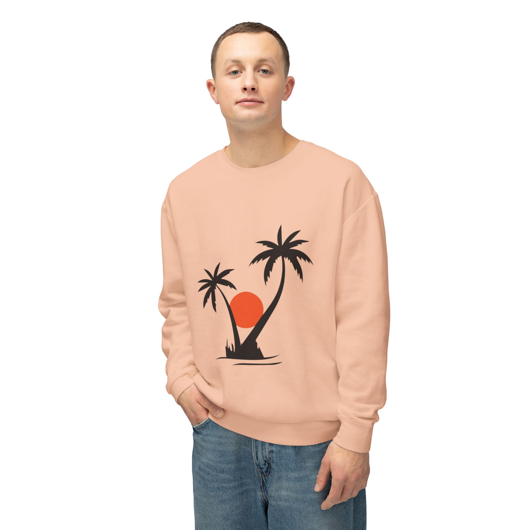 Tropical Sunset Palm Tree Sweatshirt - Image 20