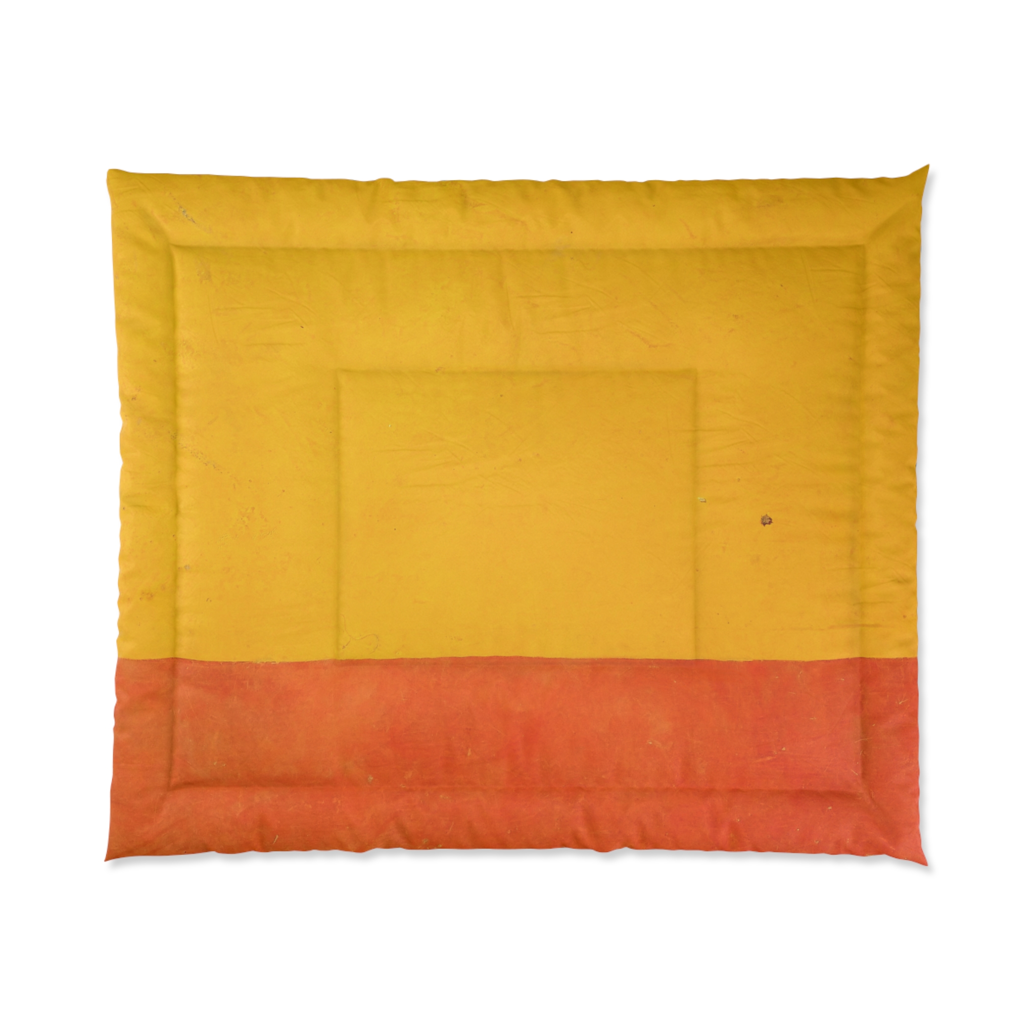 Yellow Orange Gradient Comforter | Ombre Bedding, Modern Colorblock Duvet - Image 2