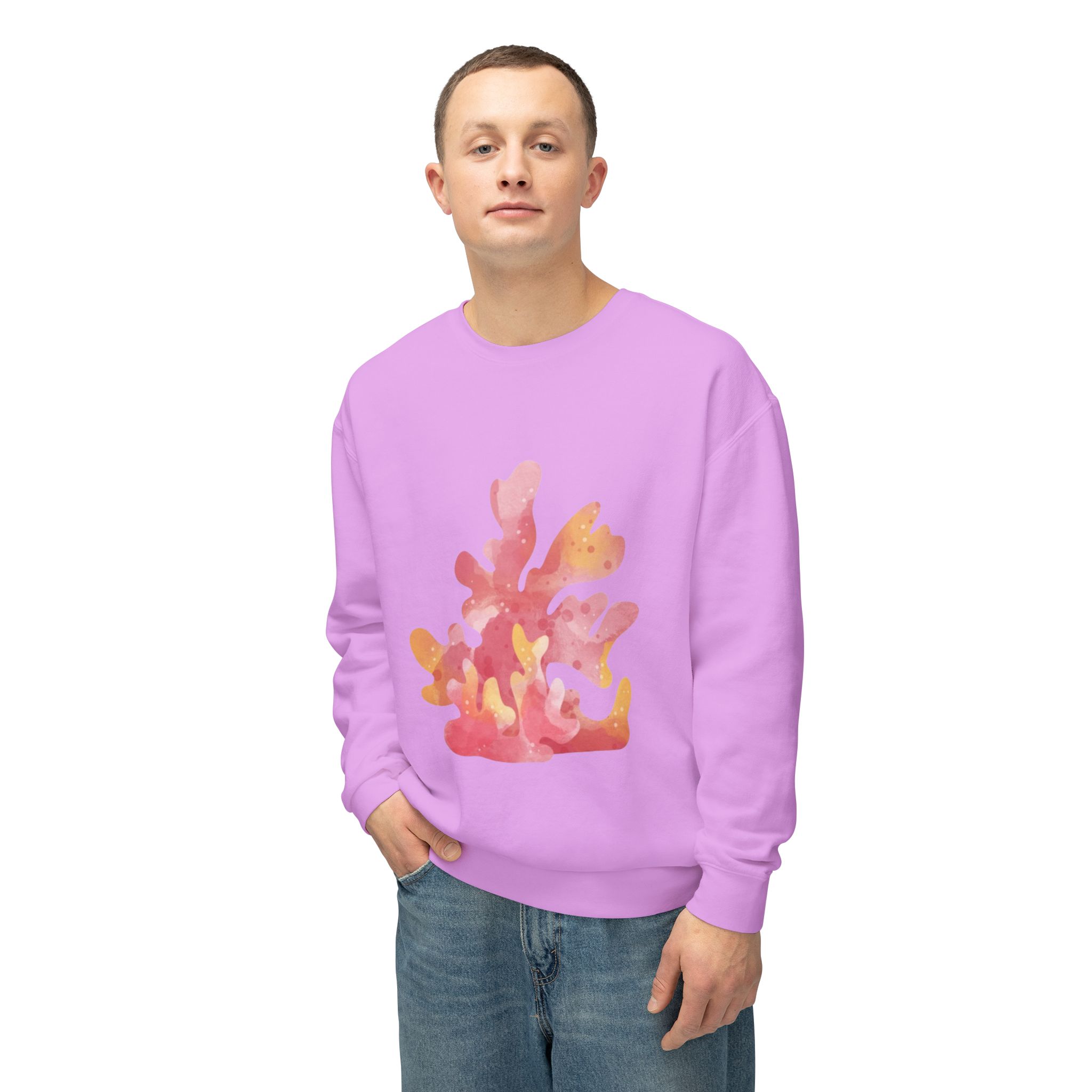 Colorful Abstract Floral Art Sweatshirt - Image 65