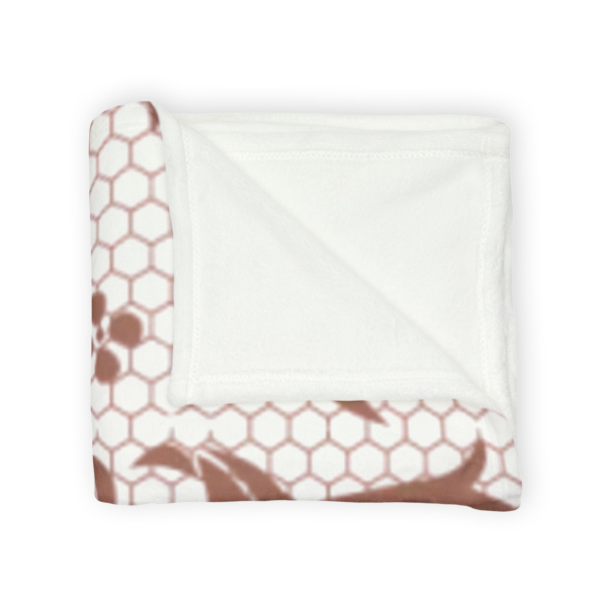 Vintage Brown Floral Pattern Soft Polyester Blanket - Image 4