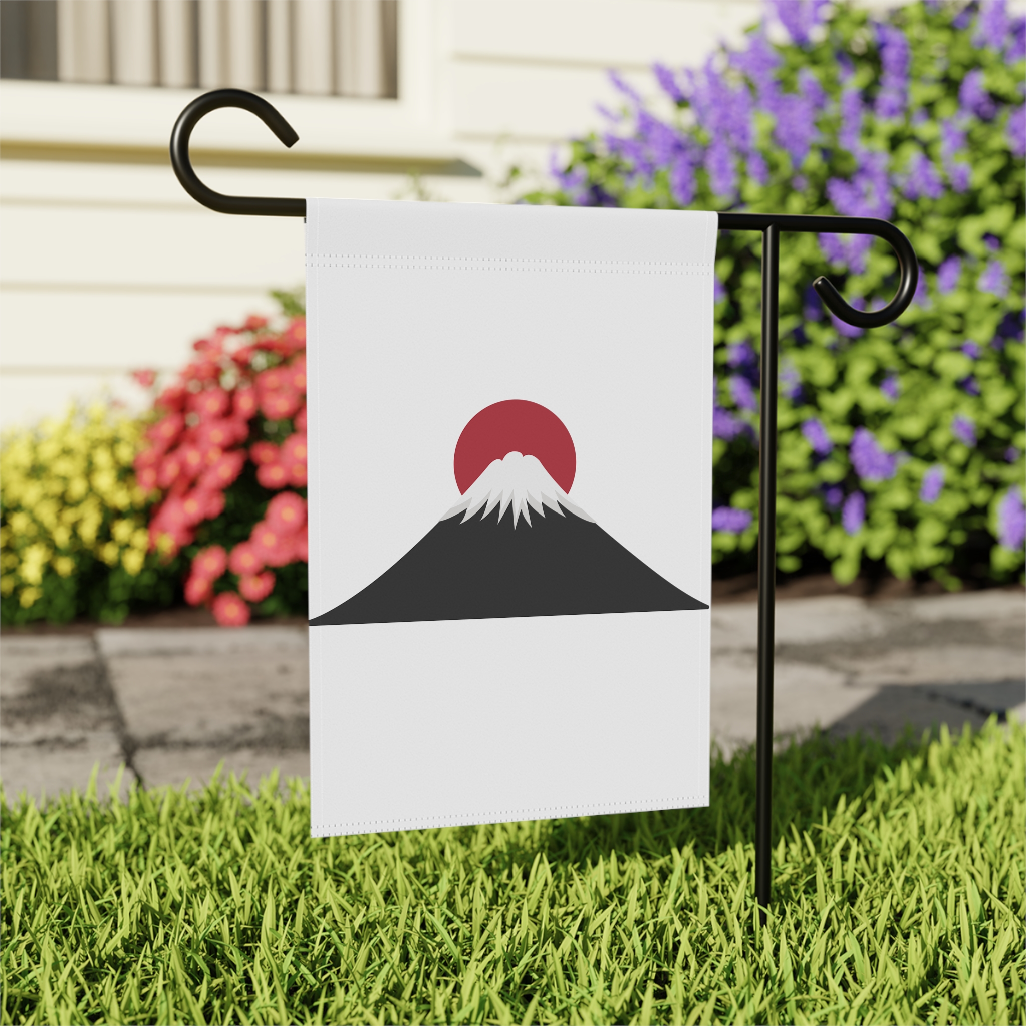 Mount Fuji Garden Flag — Minimal Japanese Sunrise House Banner - Image 5