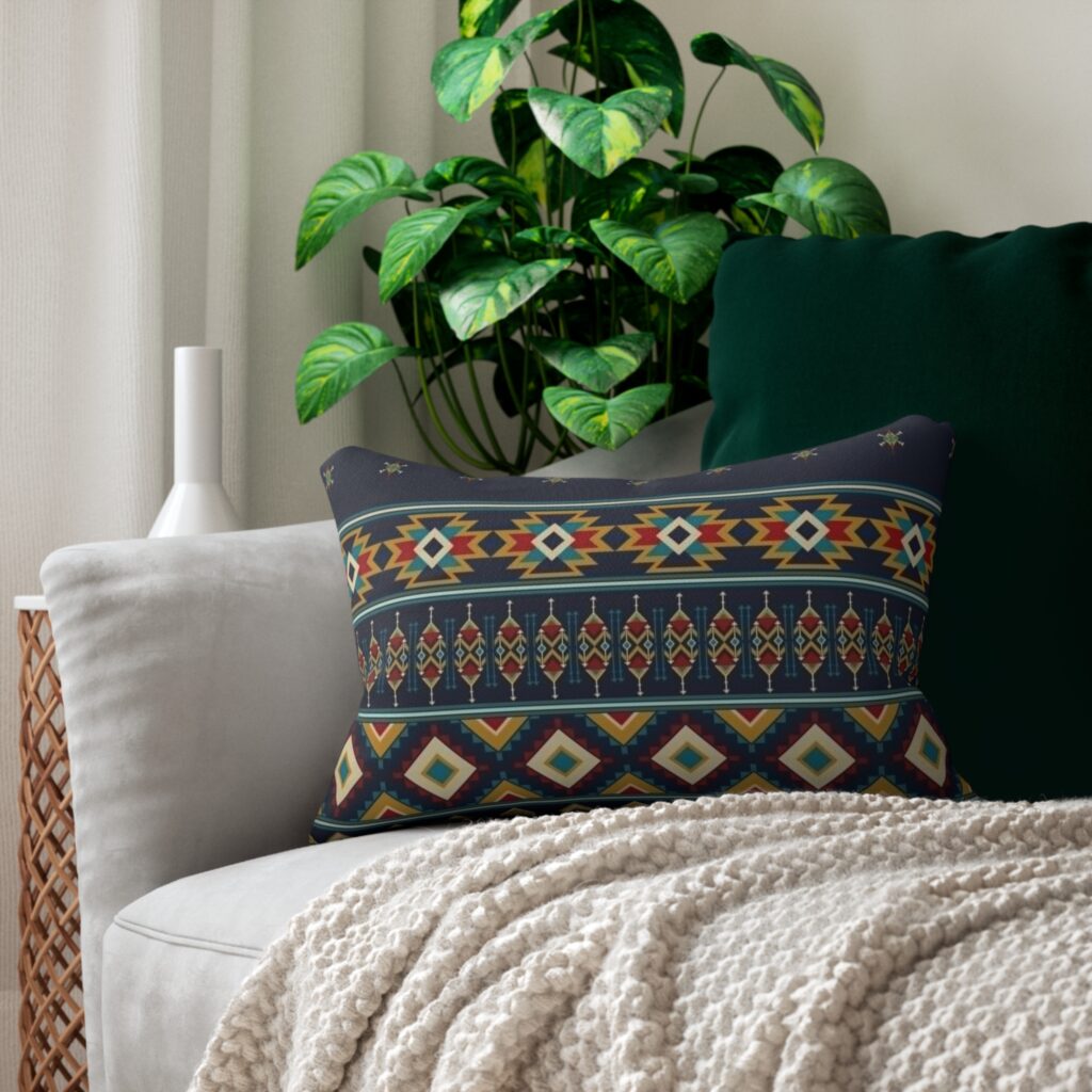 Southwestern Geometric Lumbar Pillow