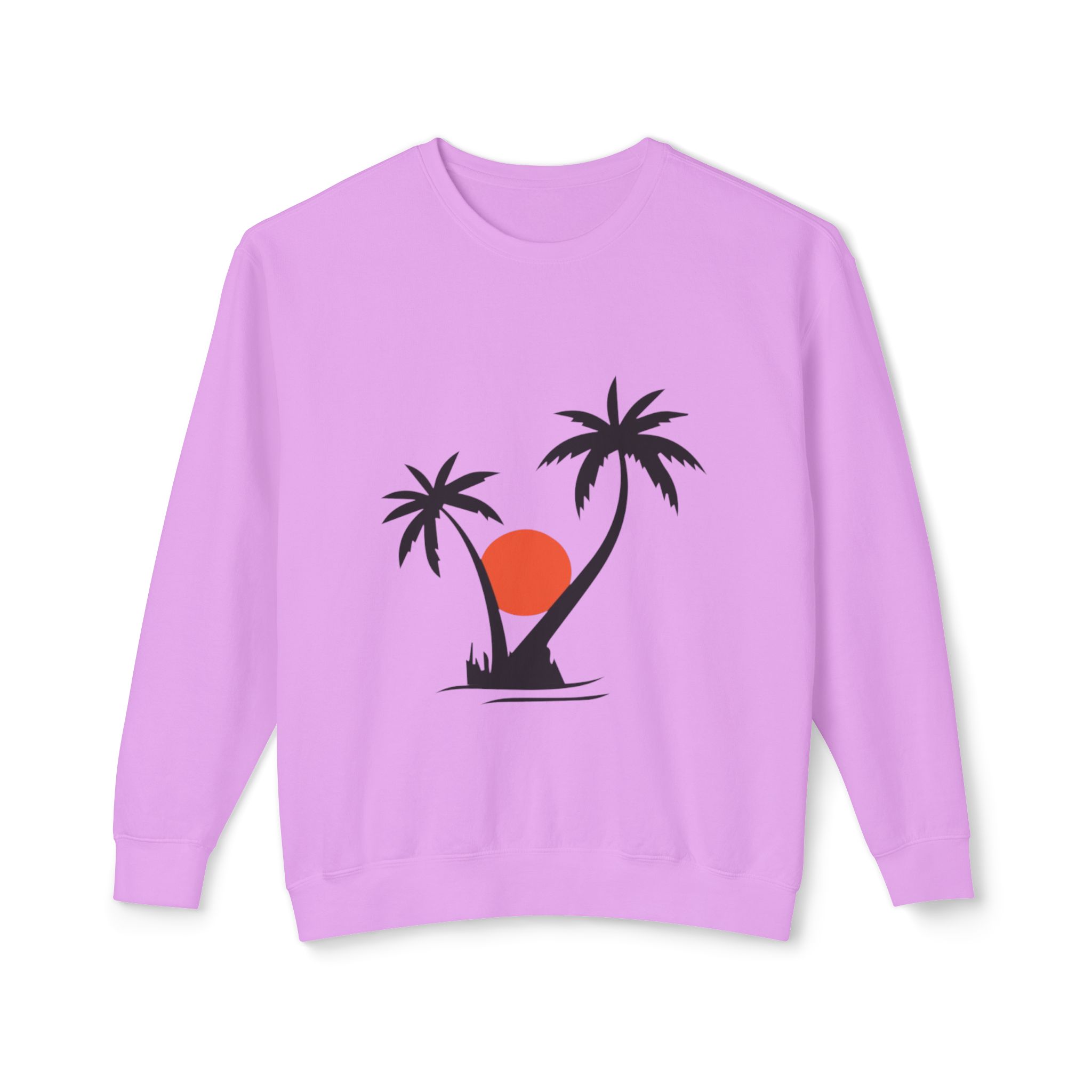 Tropical Sunset Palm Tree Sweatshirt - Image 61
