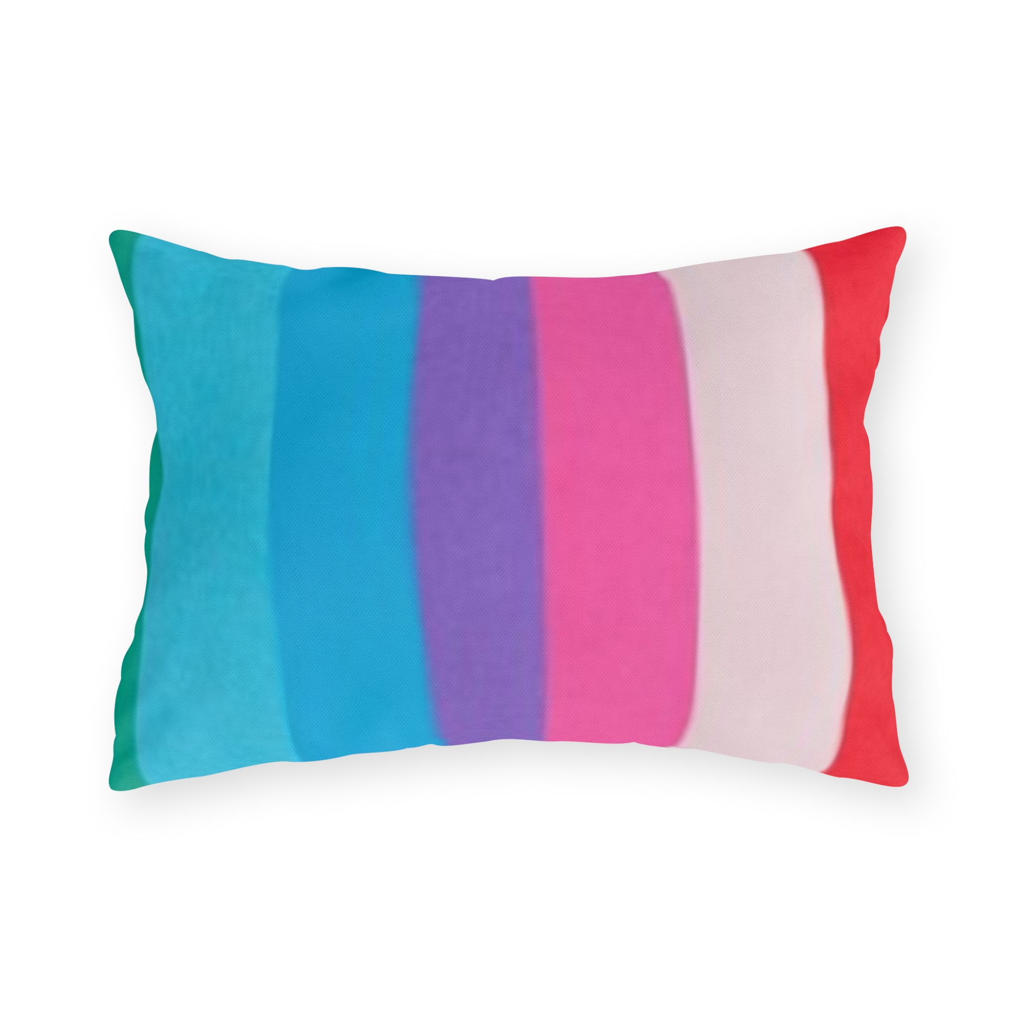 Outdoor Pillow – Colorful Rainbow Striped LGBTQ+ Pride Cushion - Image 9