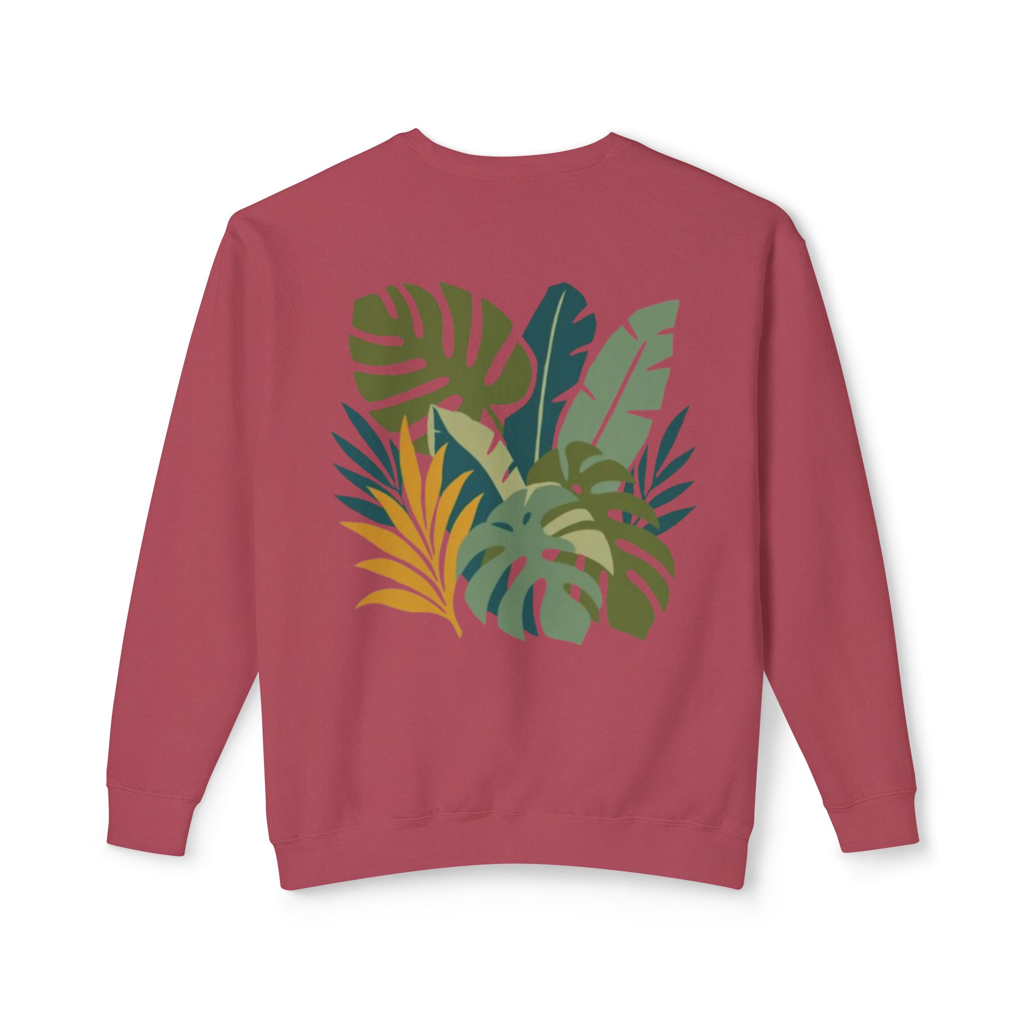 Tropical Leaf Botanical Print Sweatshirt - Image 54