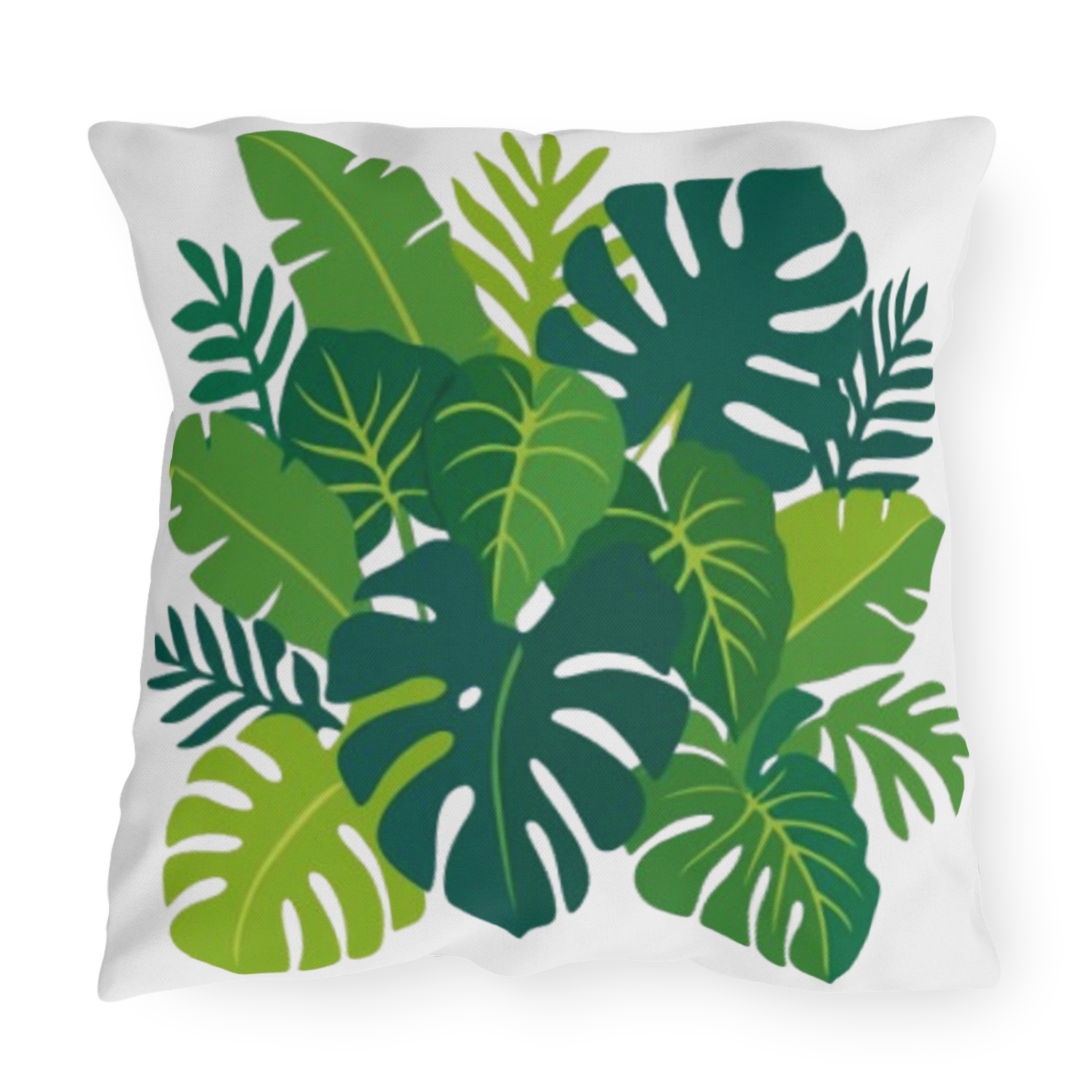 Tropical Monstera Leaf Outdoor Pillow - Image 13