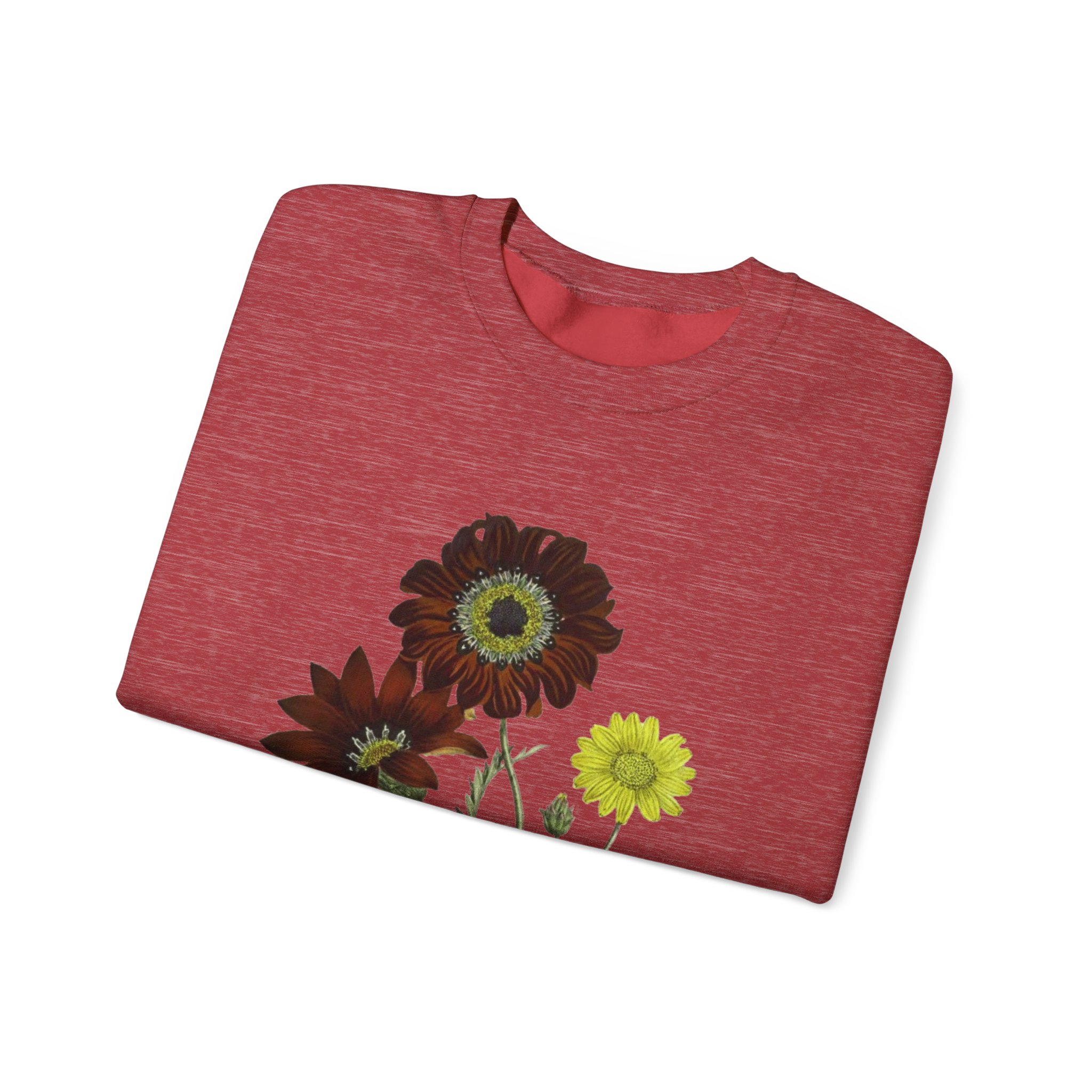 Watercolor Poppy Flowers Crewneck Sweatshirt | Floral Minimalist Art - Image 53