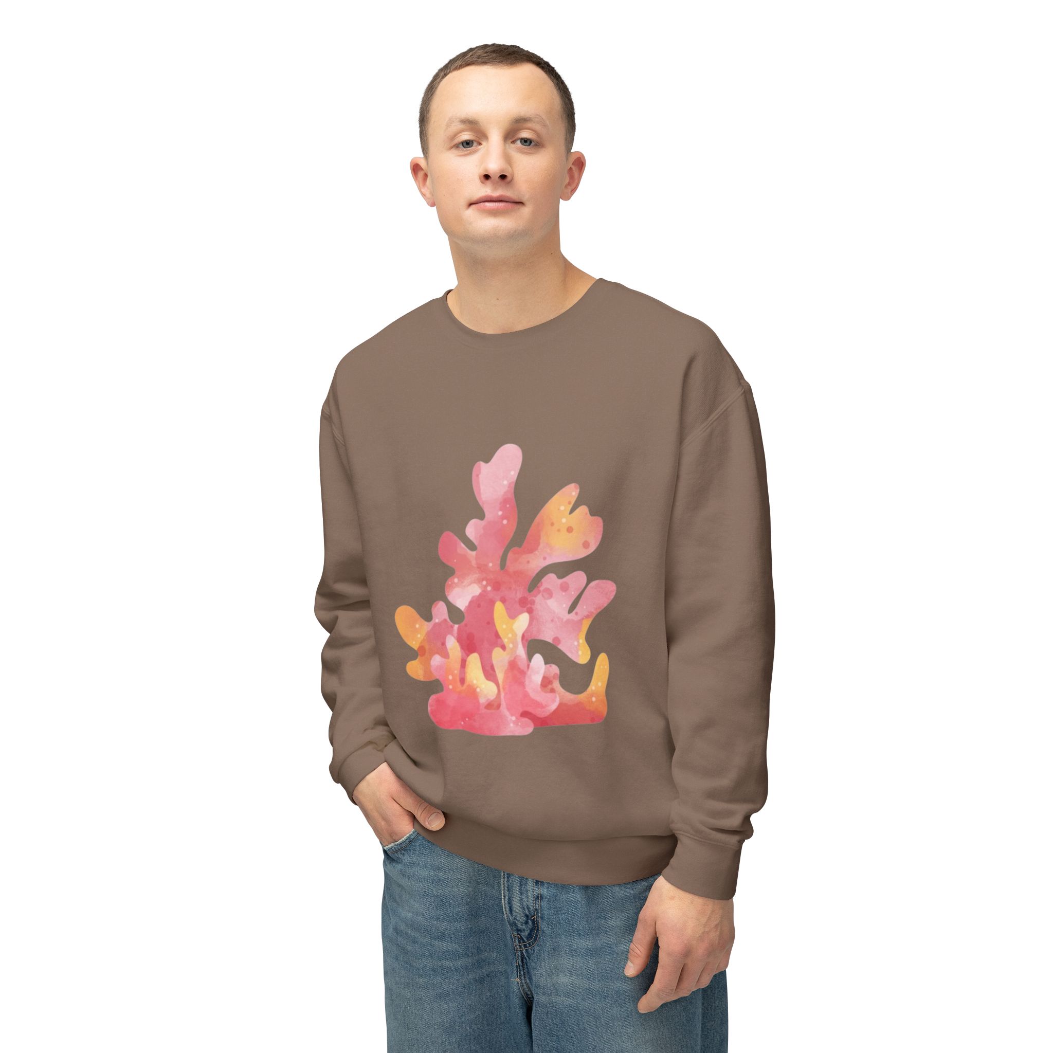 Colorful Abstract Floral Art Sweatshirt - Image 25