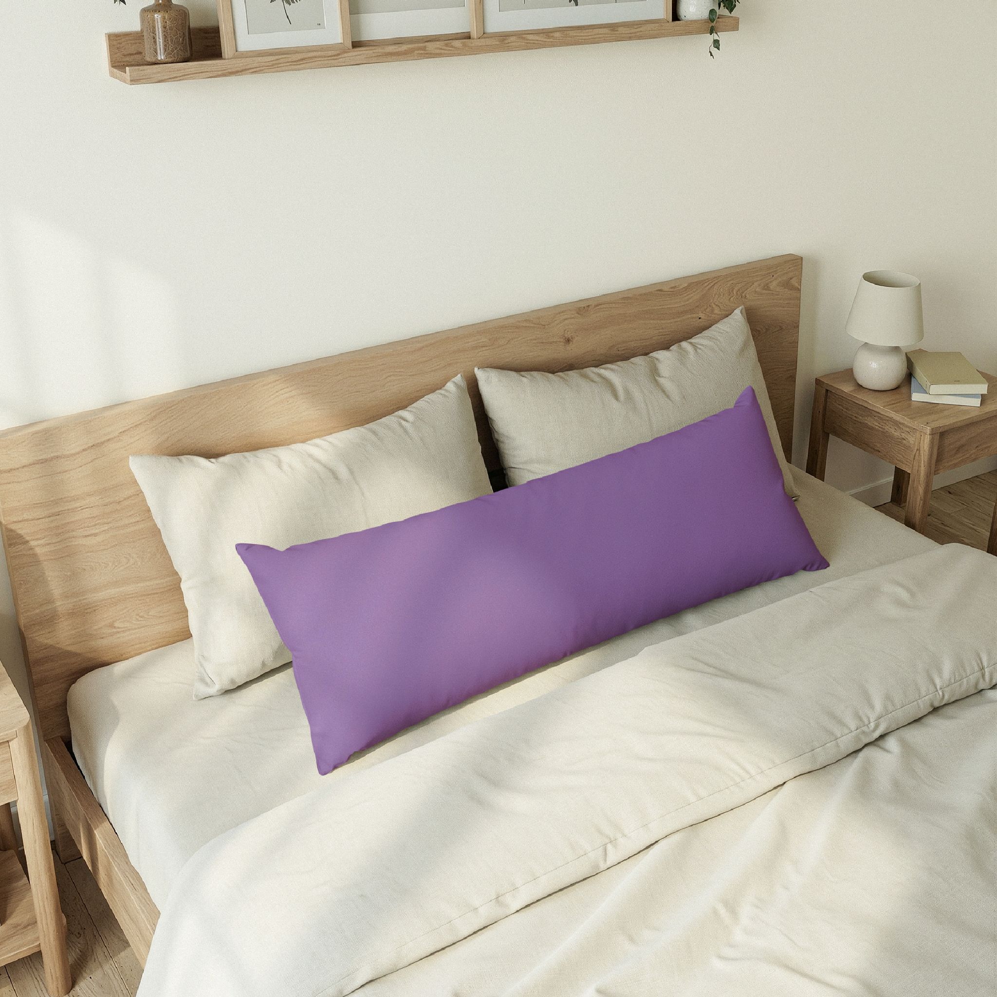 Purple Body Pillow – Cozy Bedroom Comfort Cushion