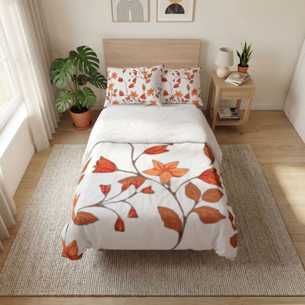 Autumn Floral Quilt Cover Set
