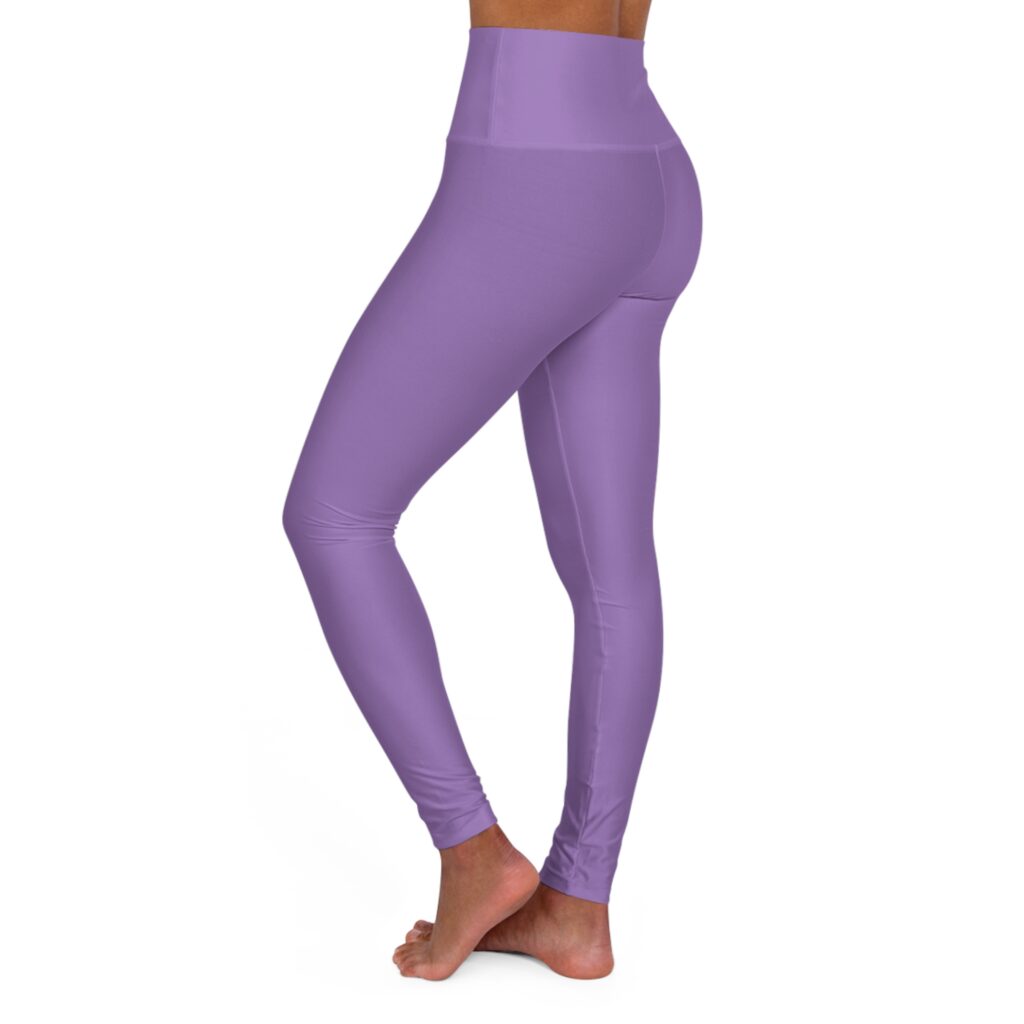 Purple High-Waisted Yoga Leggings