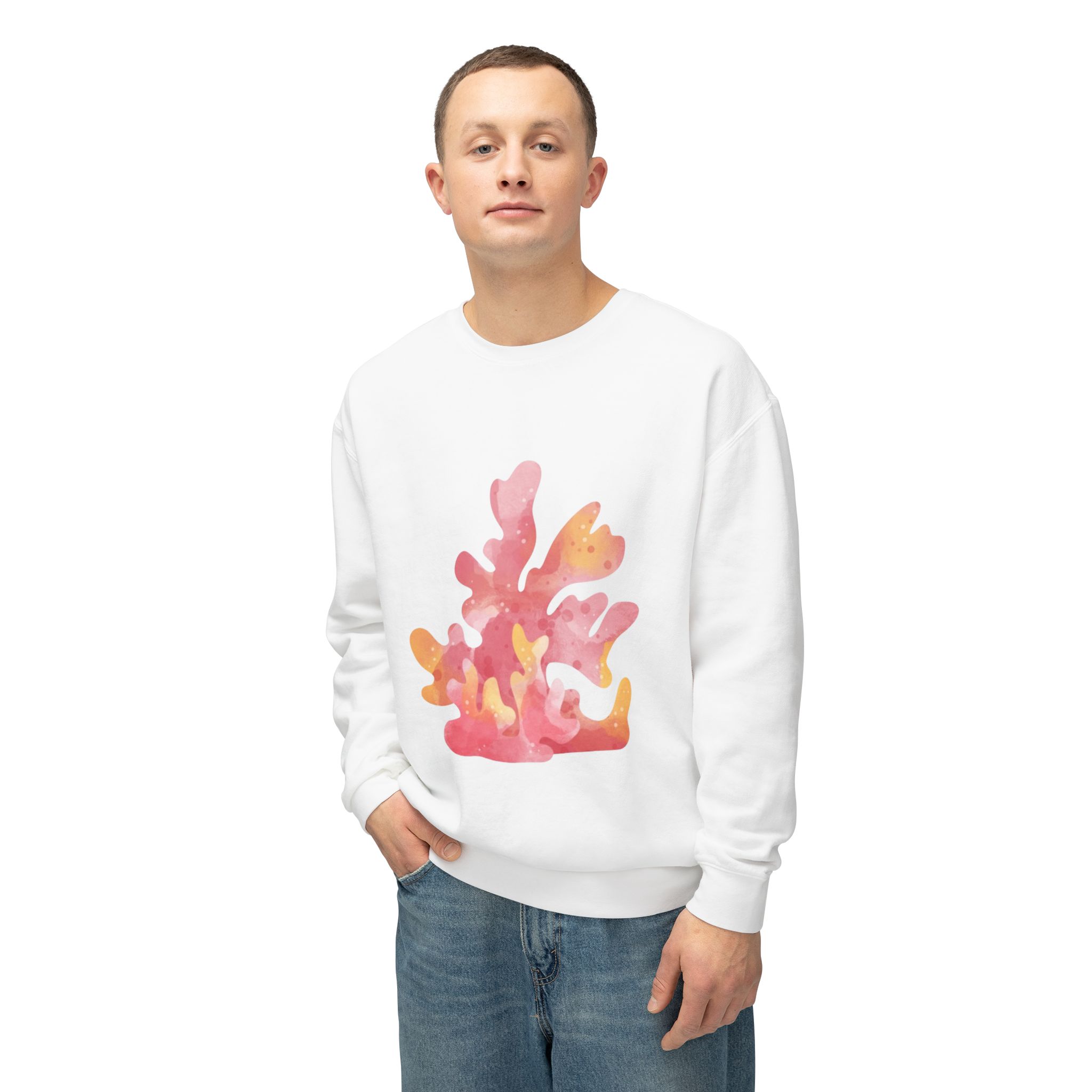 Colorful Abstract Floral Art Sweatshirt - Image 10