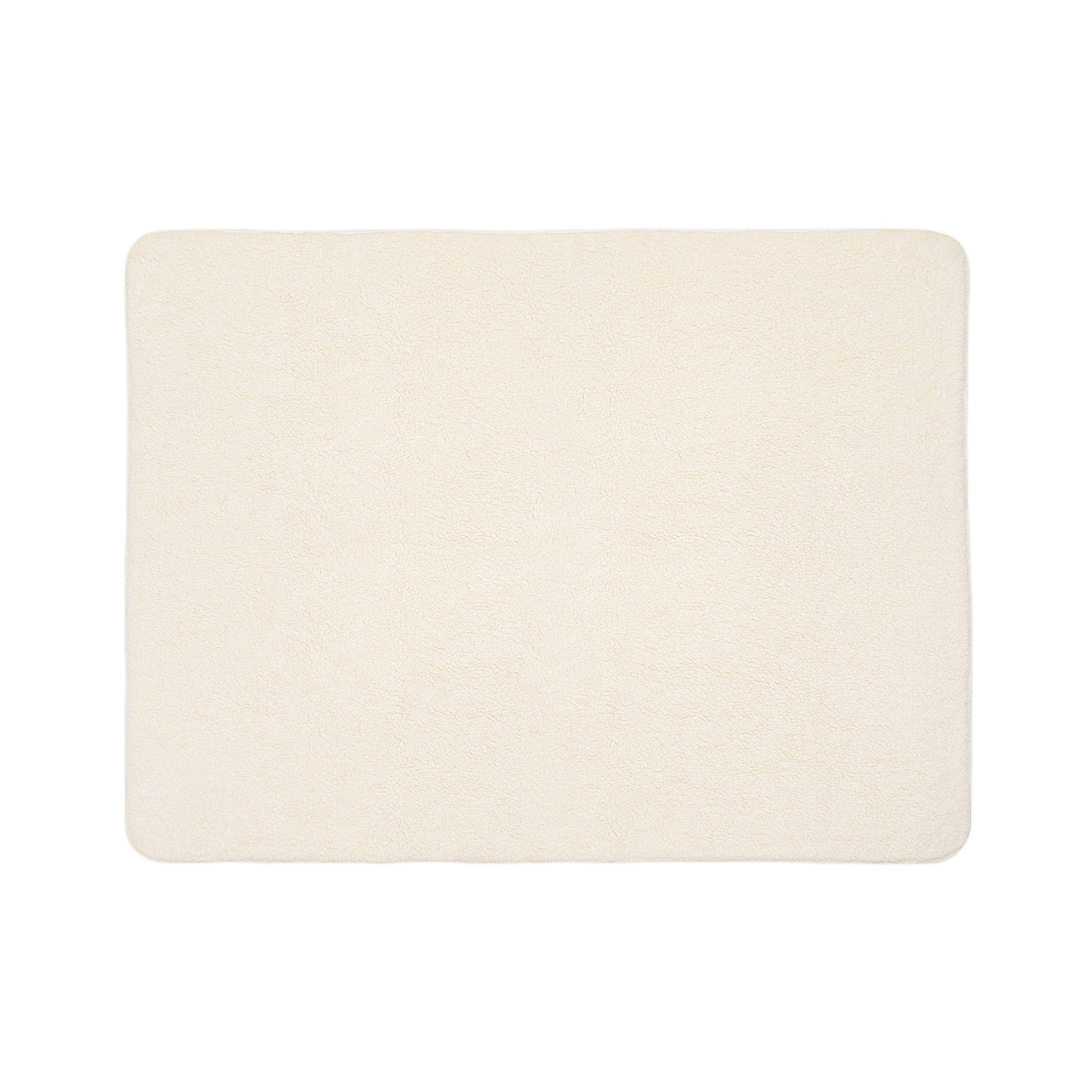 Abstract Neutral Shapes Sherpa Blanket — Cozy Beige Fleece Throw - Image 4
