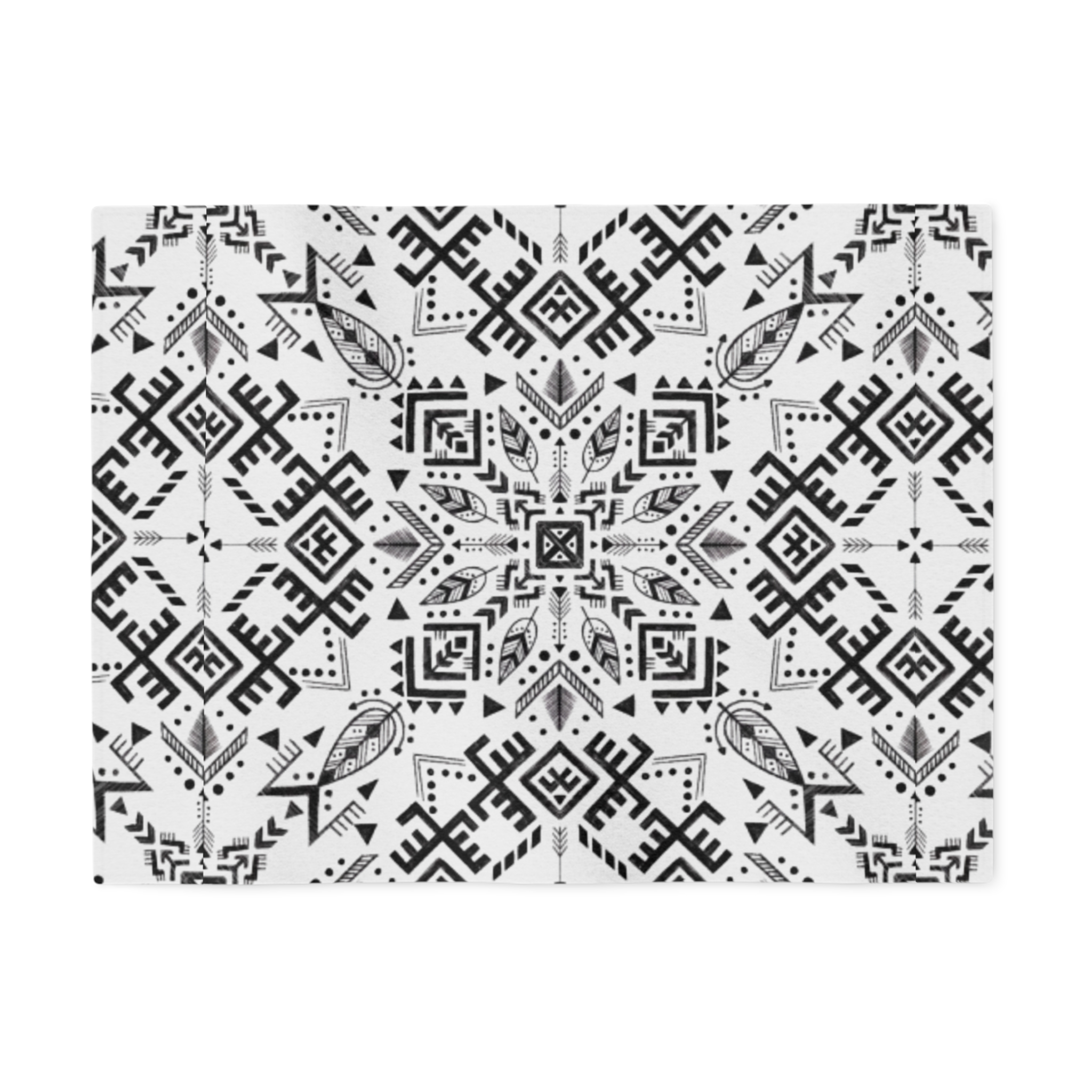 Geometric Aztec Pattern Sweatshirt Blanket - Image 5