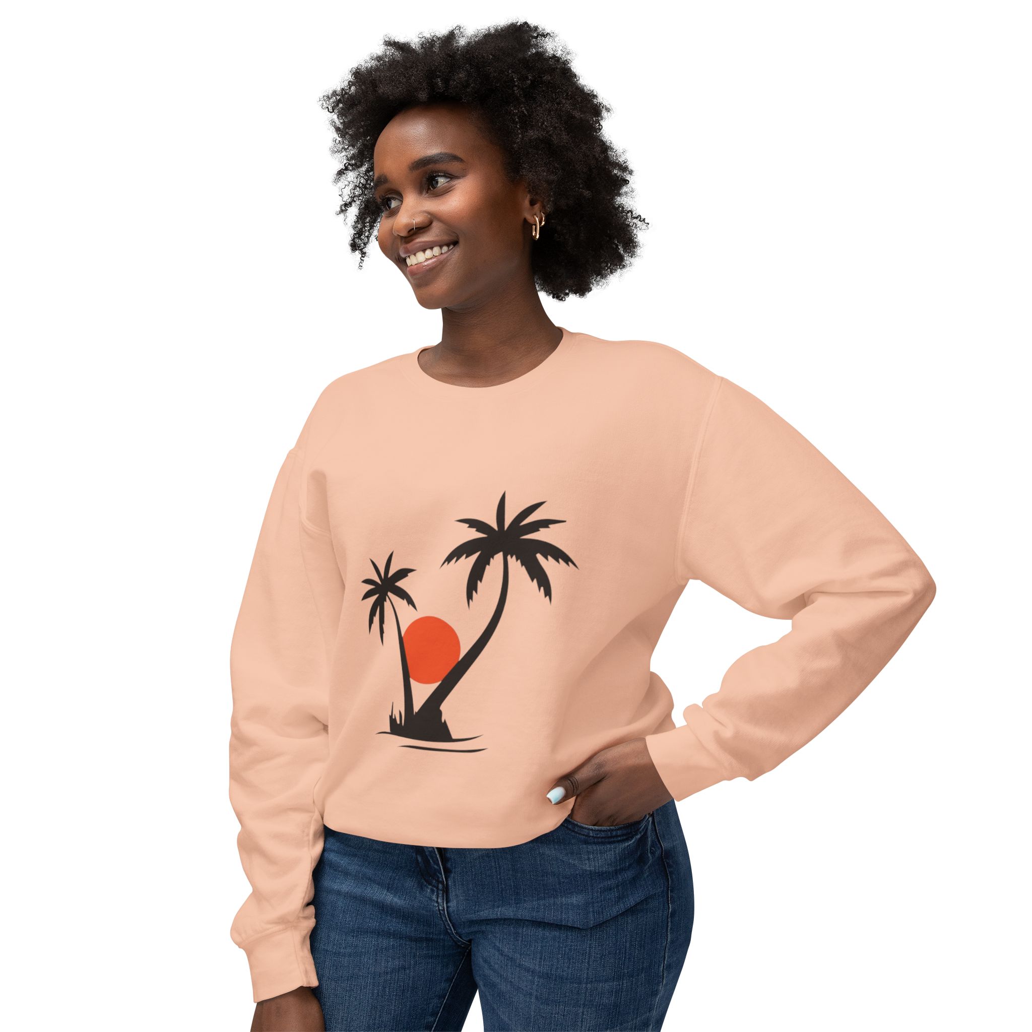 Tropical Sunset Palm Tree Sweatshirt - Image 18
