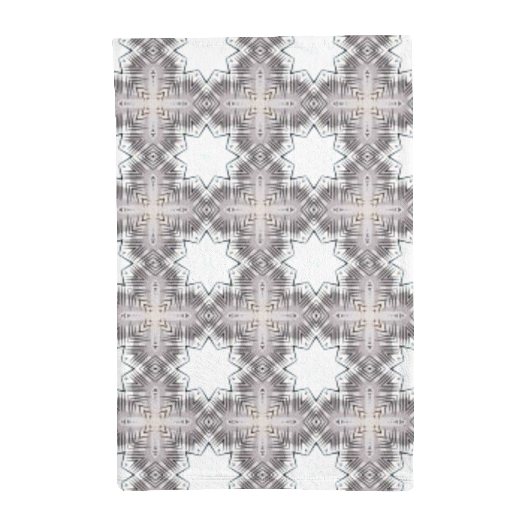 Gray Geometric Pattern Minky Sleeping Bag - Image 2