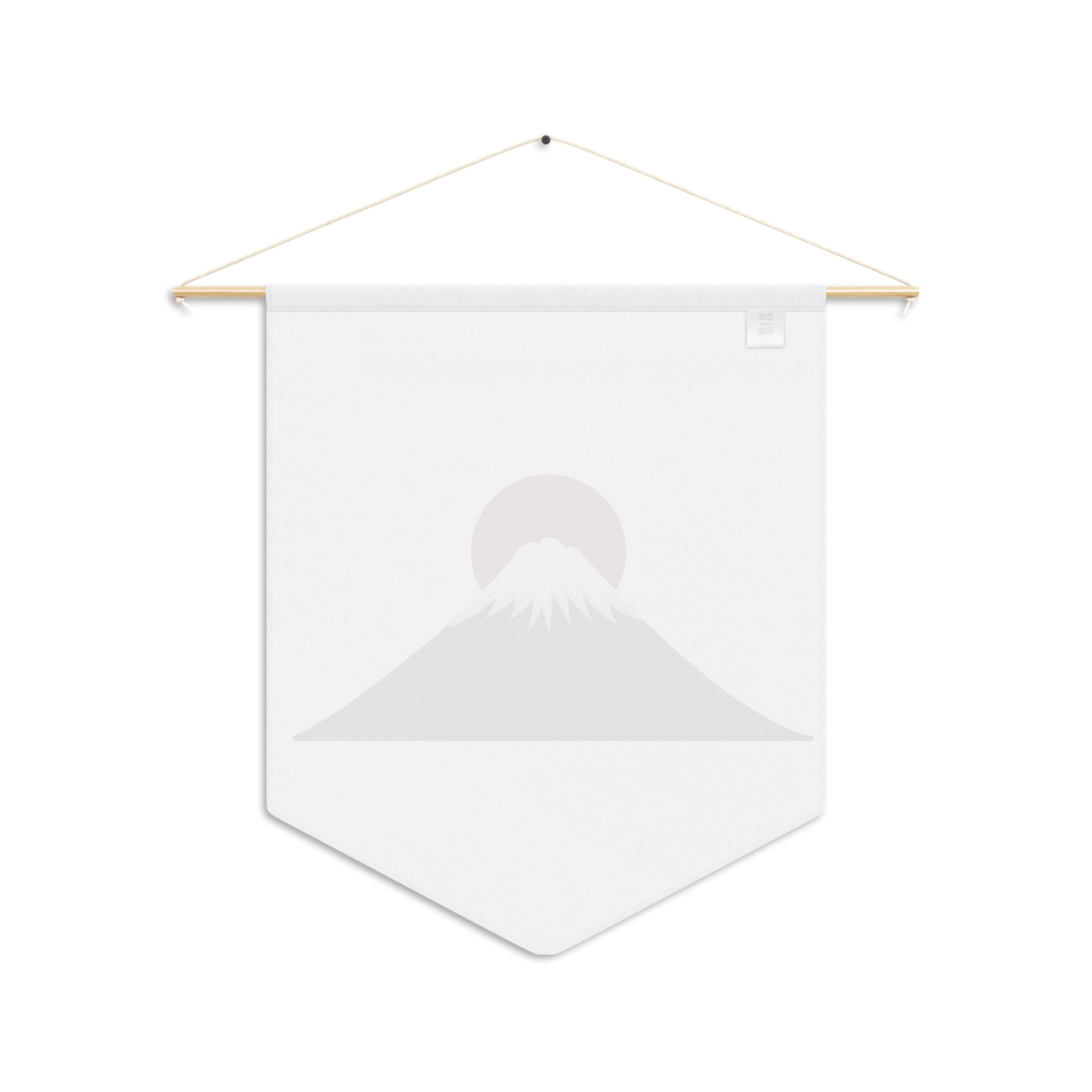Mount Fuji Sunrise Pennant — Minimal Japanese Mountain Wall Banner - Image 3