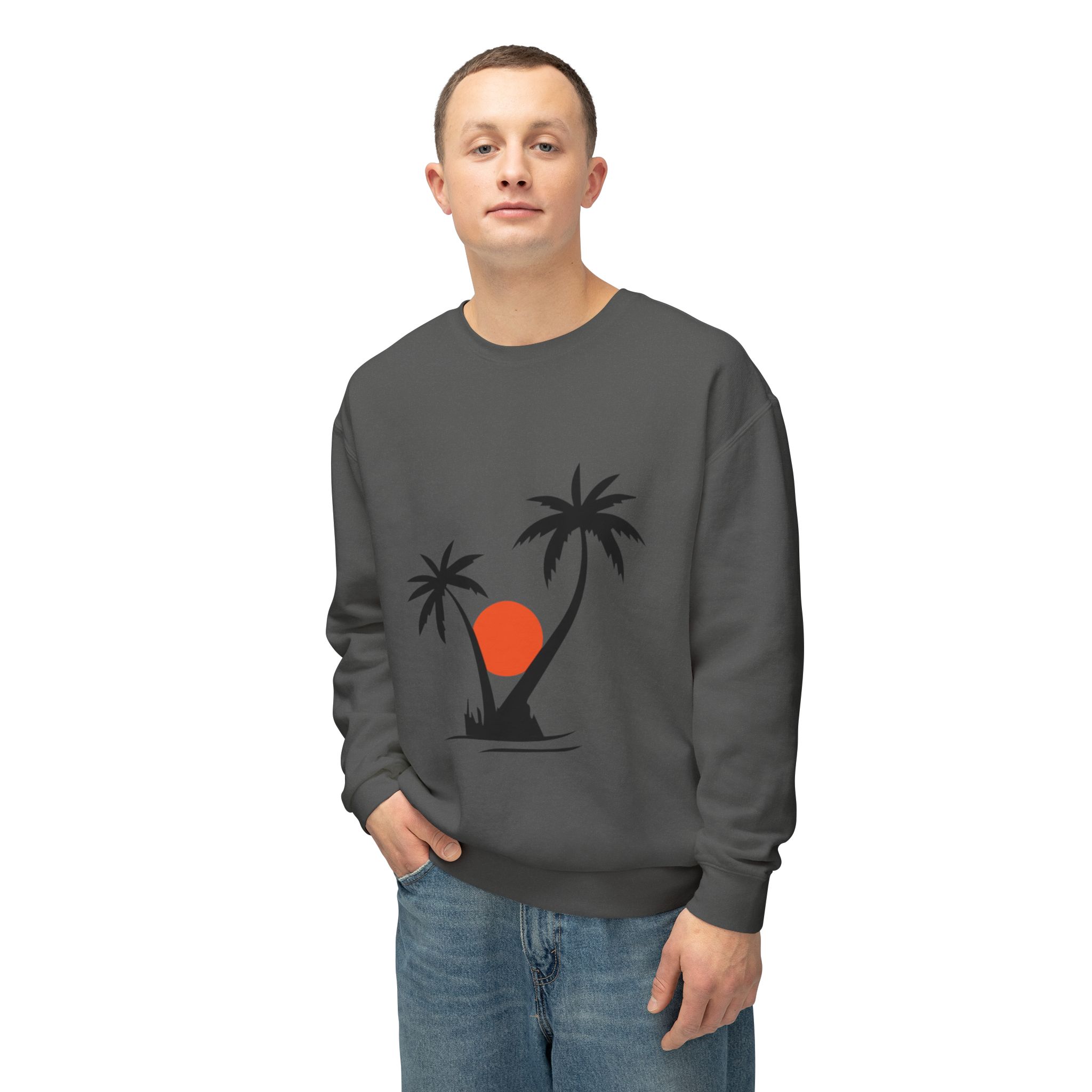 Tropical Sunset Palm Tree Sweatshirt - Image 35
