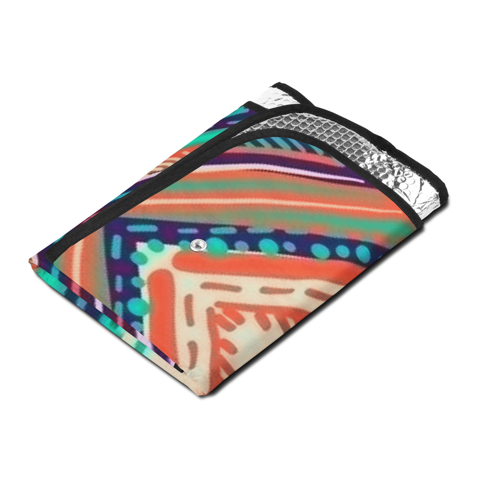 Colorful Chevron Pattern Car Sun Shade - Image 10