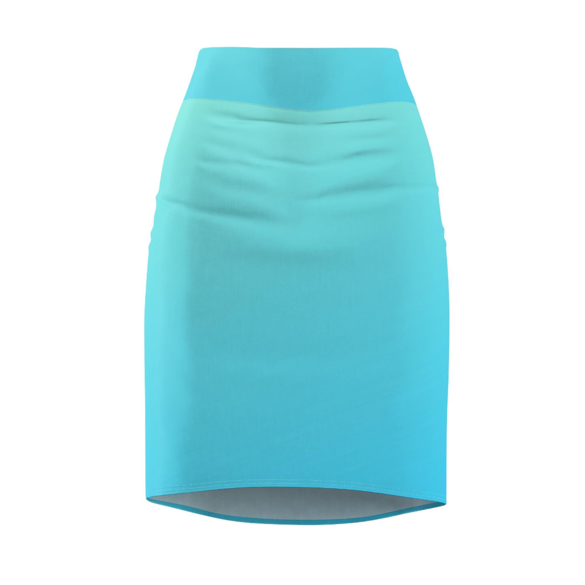 Turquoise Pencil Skirt - Image 2