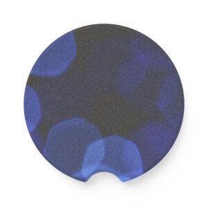 Blue Abstract Pattern Soapstone Car Coaster