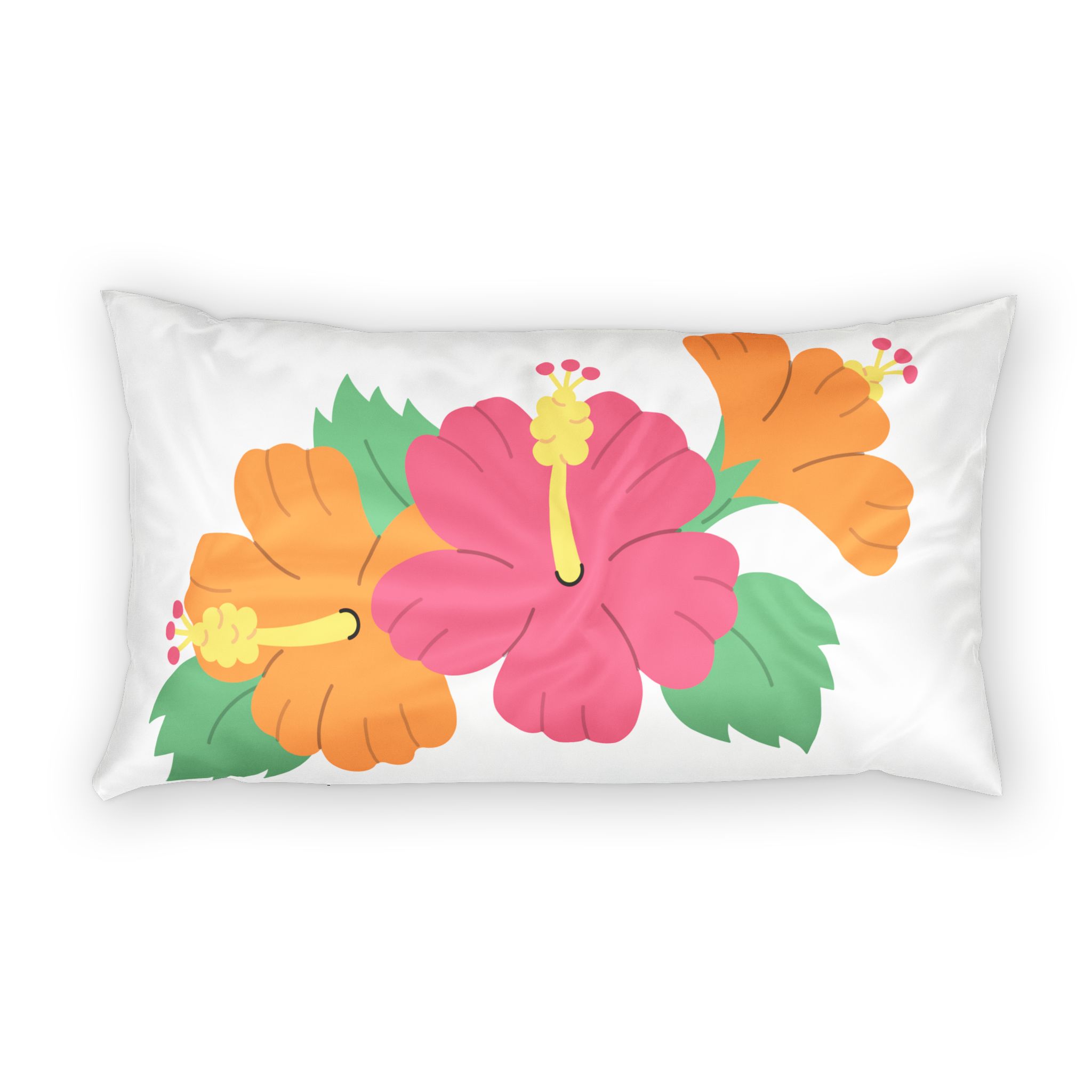 Tropical Hibiscus Floral Cotton Pillow Sham - Image 4