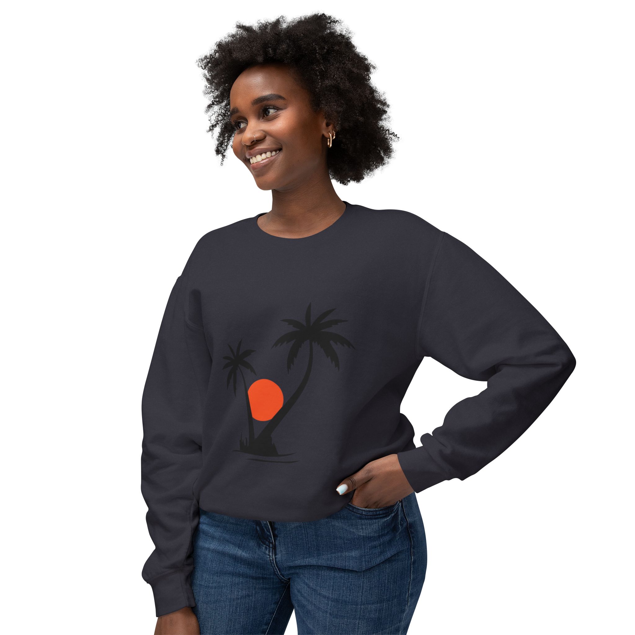 Tropical Sunset Palm Tree Sweatshirt - Image 58