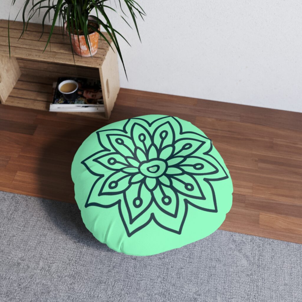 Mandala Tufted Floor Pillow