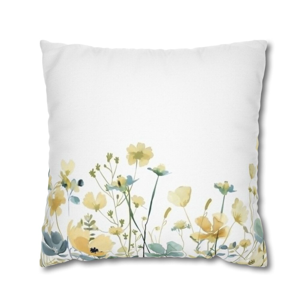 Wildflower Meadow Square Pillowcase
