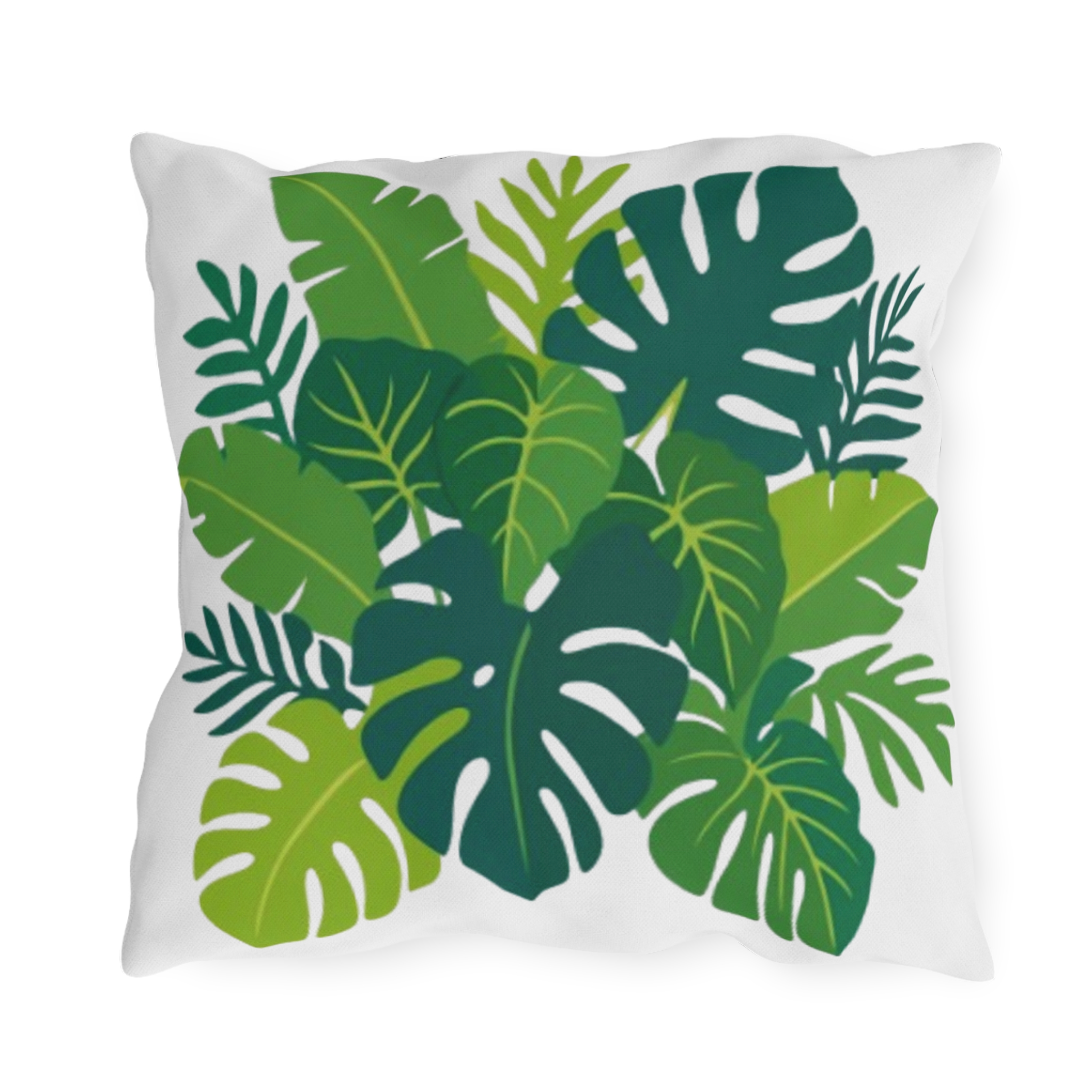 Tropical Monstera Leaf Outdoor Pillow - Image 10