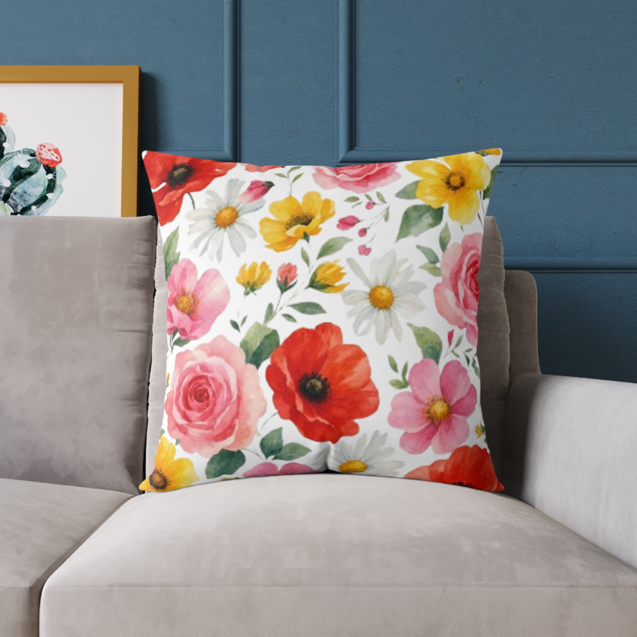 Floral Garden Square Pillow - Image 19