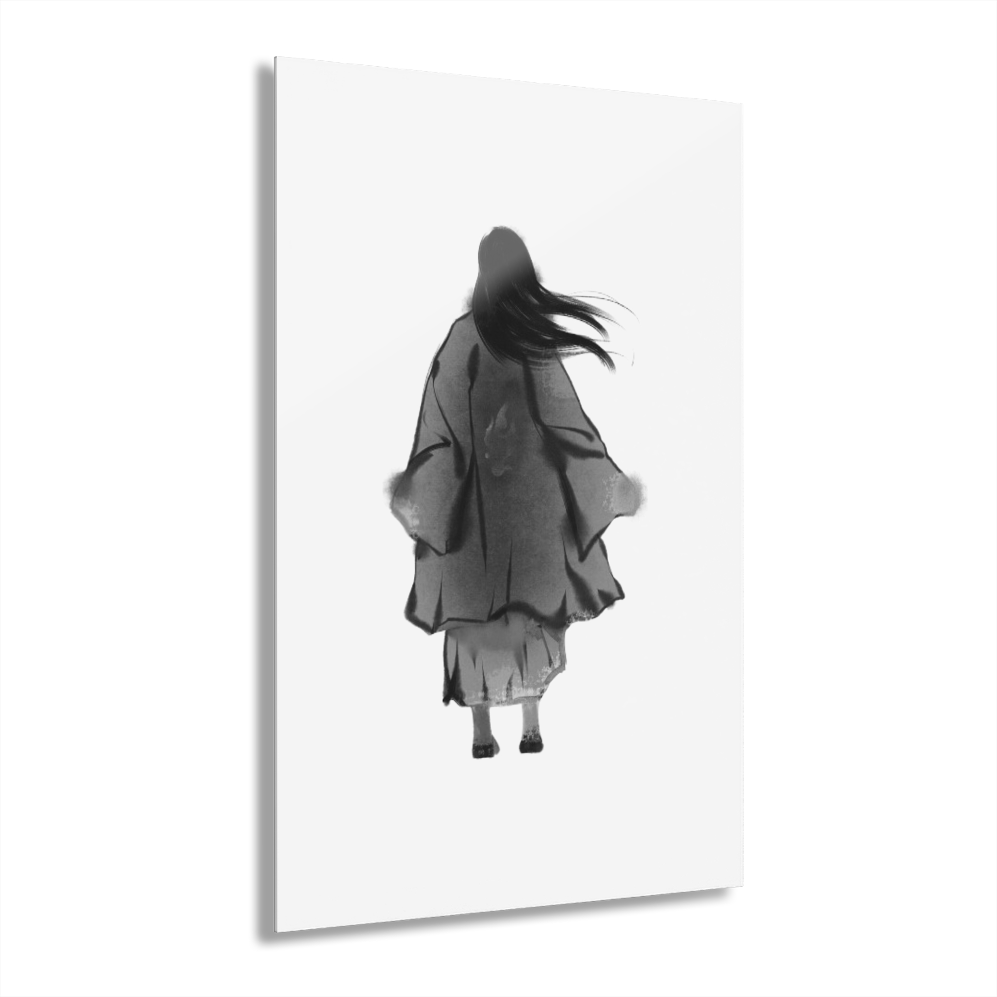 Acrylic Print — Minimalist Monochrome Woman Silhouette (French Cleat Hanging) - Image 16