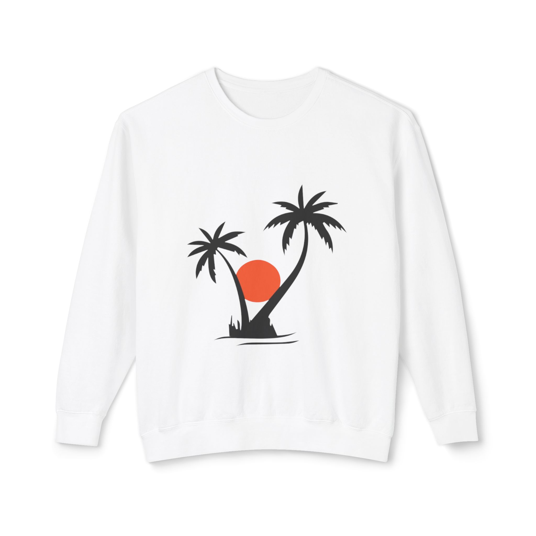 Tropical Sunset Palm Tree Sweatshirt - Image 6