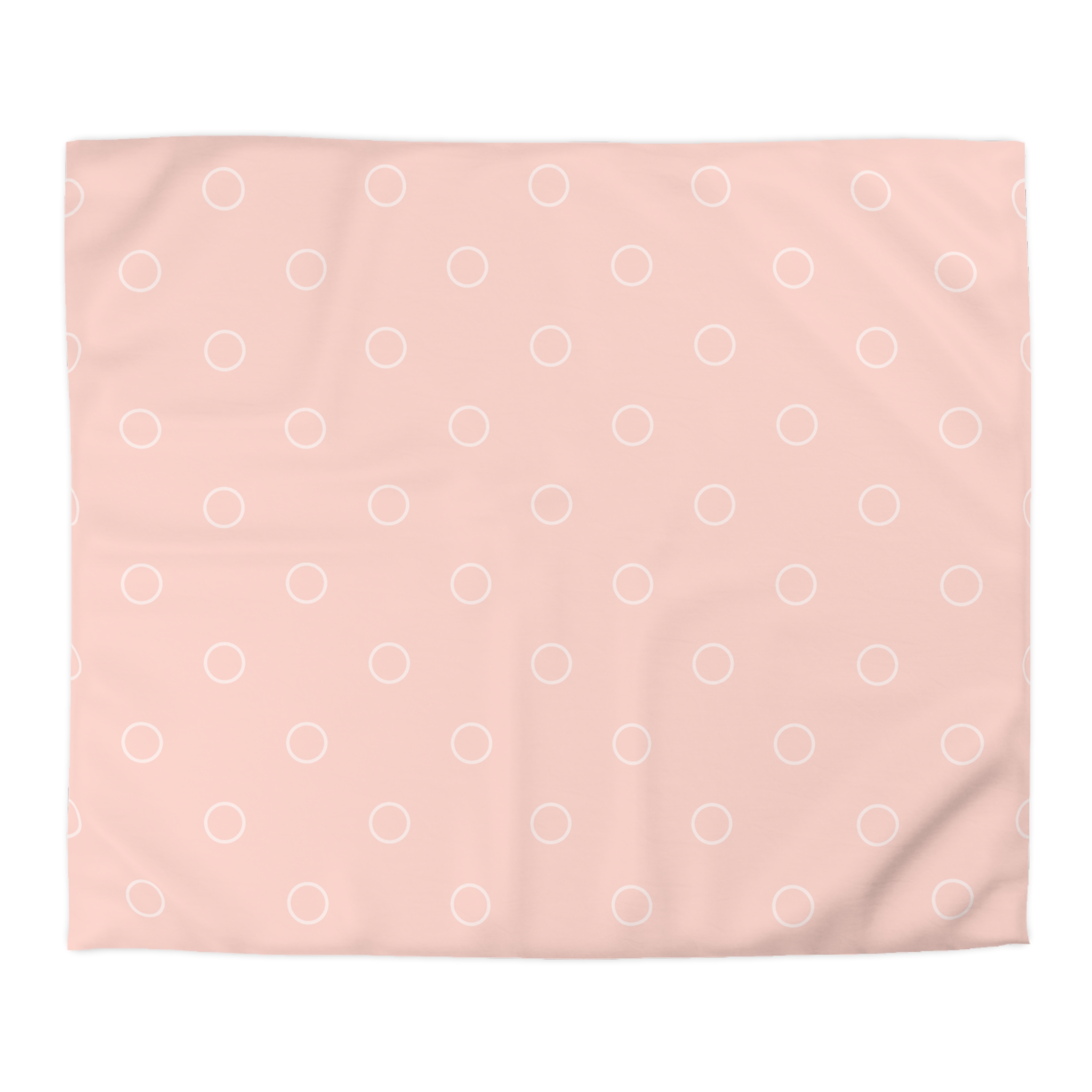 Pink Minimalist Circle Pattern Microfiber Duvet Cover - Image 16