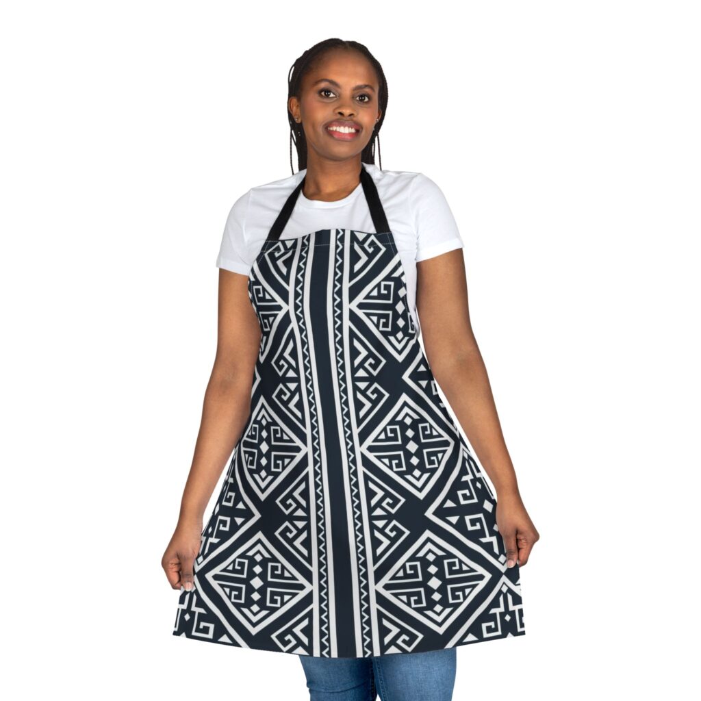 Geometric Tribal Print Apron