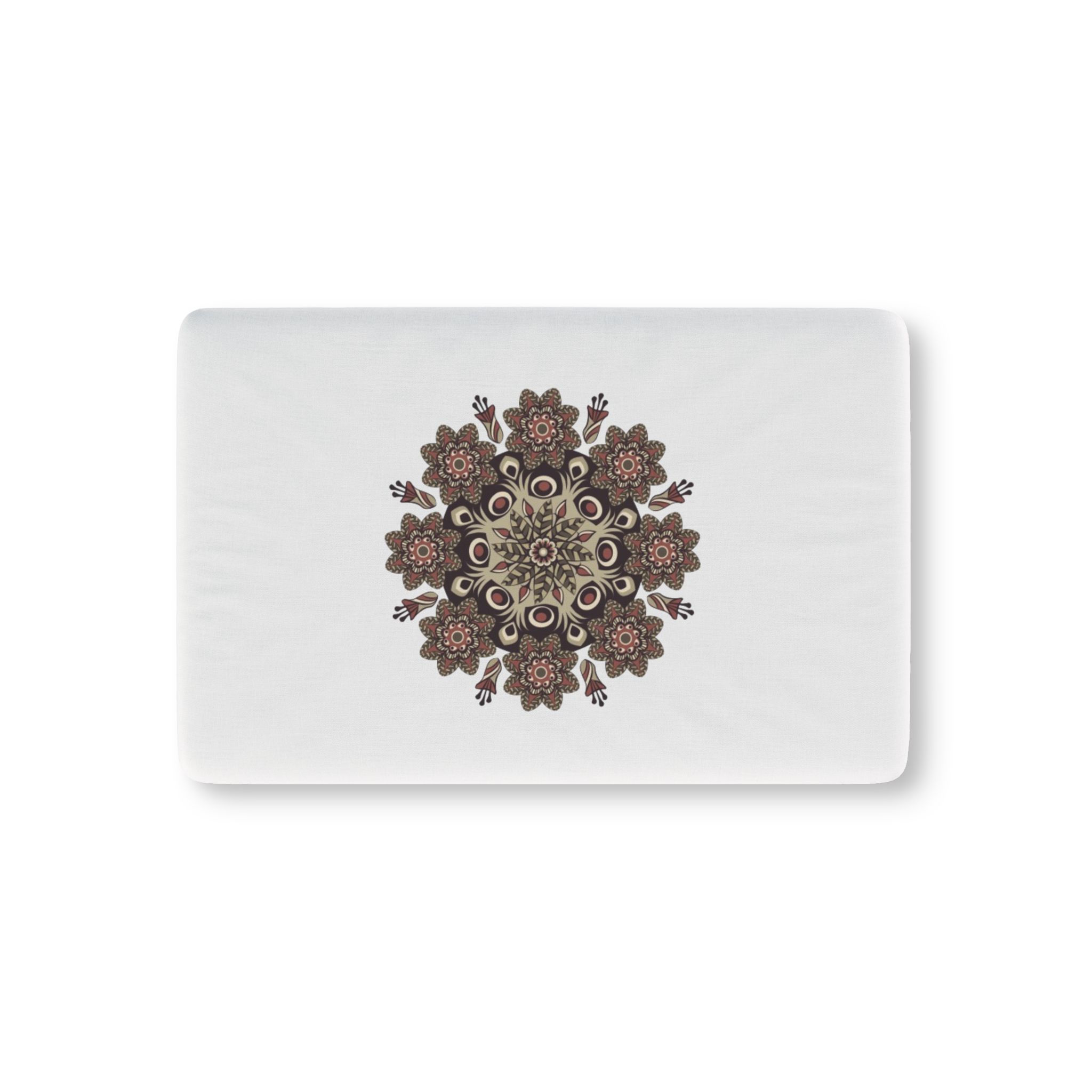 Boho Floral Mandala Crib Sheet — Neutral Baby Fitted Sheet - Image 2