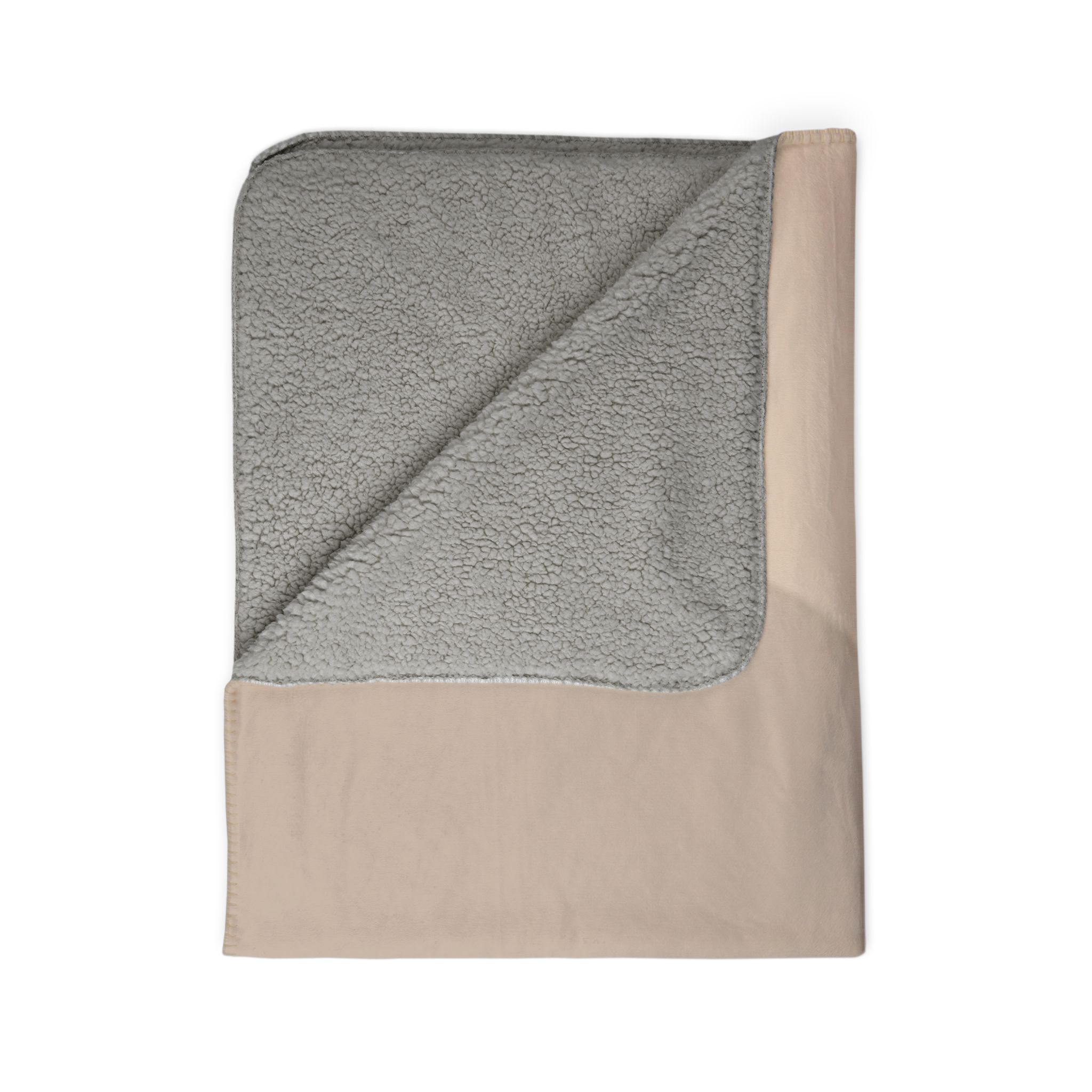 Abstract Neutral Shapes Sherpa Blanket — Cozy Beige Fleece Throw - Image 14