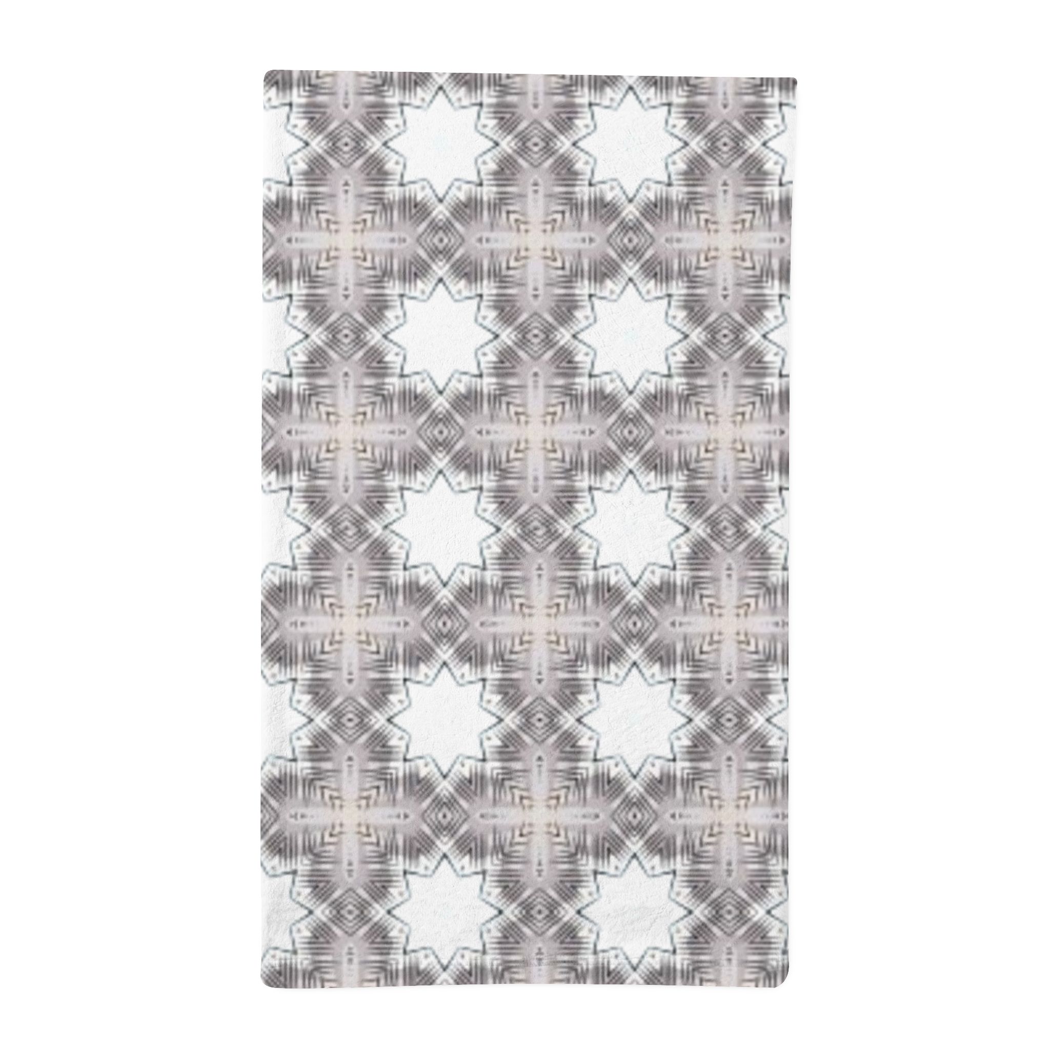 Gray Geometric Pattern Minky Sleeping Bag - Image 3