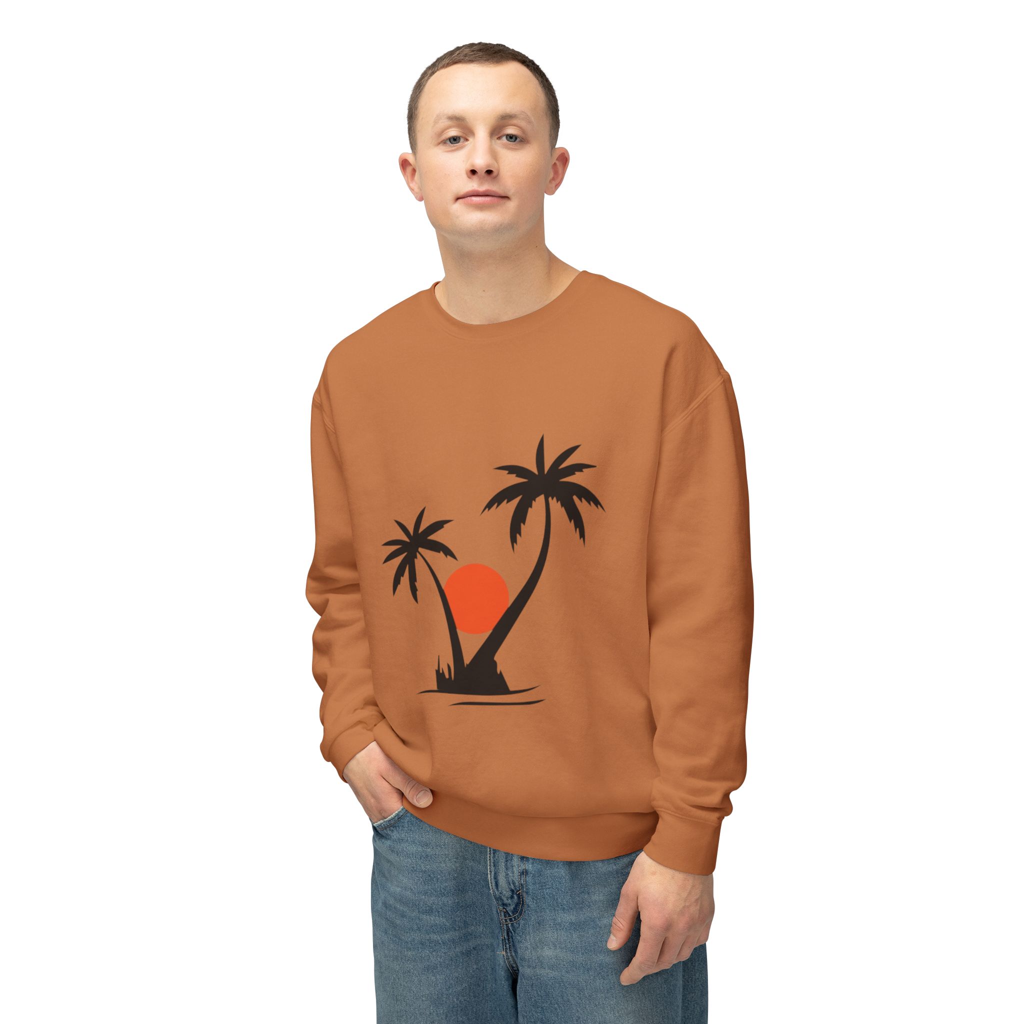 Tropical Sunset Palm Tree Sweatshirt - Image 25