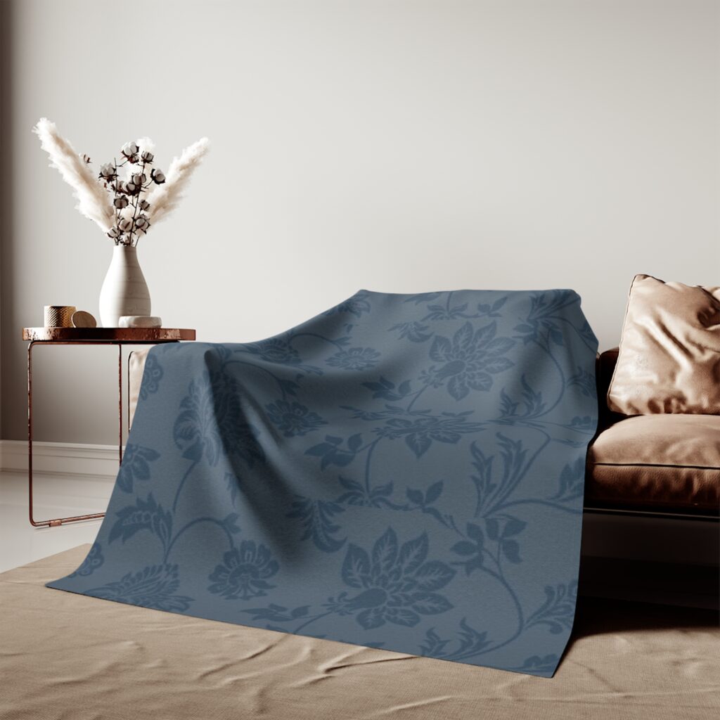 Floral Pattern Sweatshirt Blanket