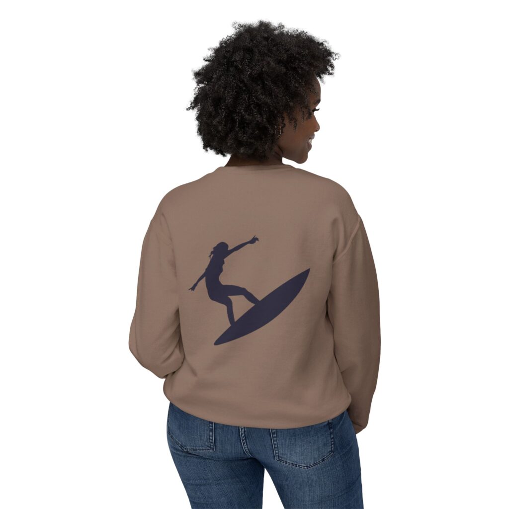 Surfer Silhouette Crewneck Sweatshirt